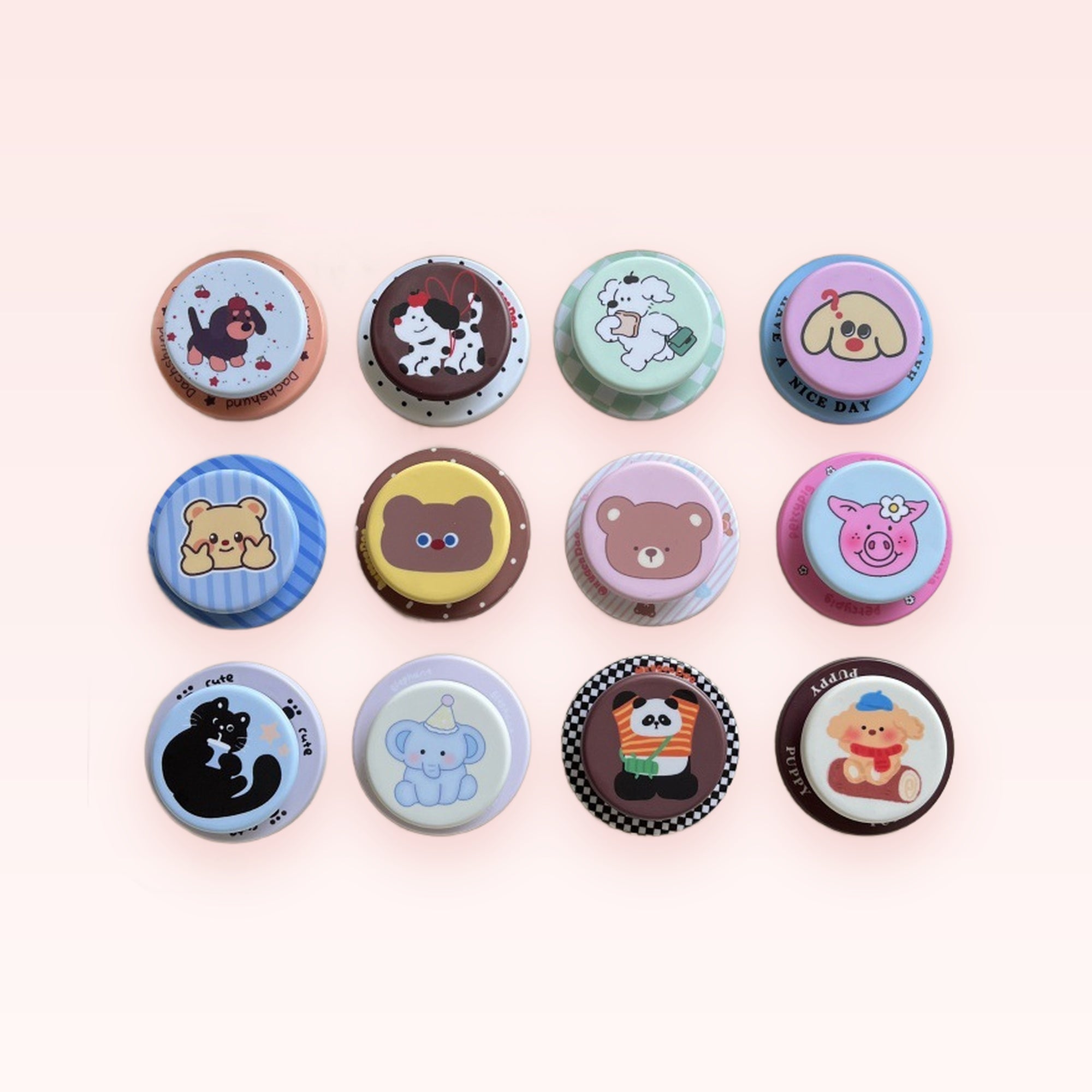 Cute Animal Character Phone Grips | Kawaii Pop Socket Stands for Phones