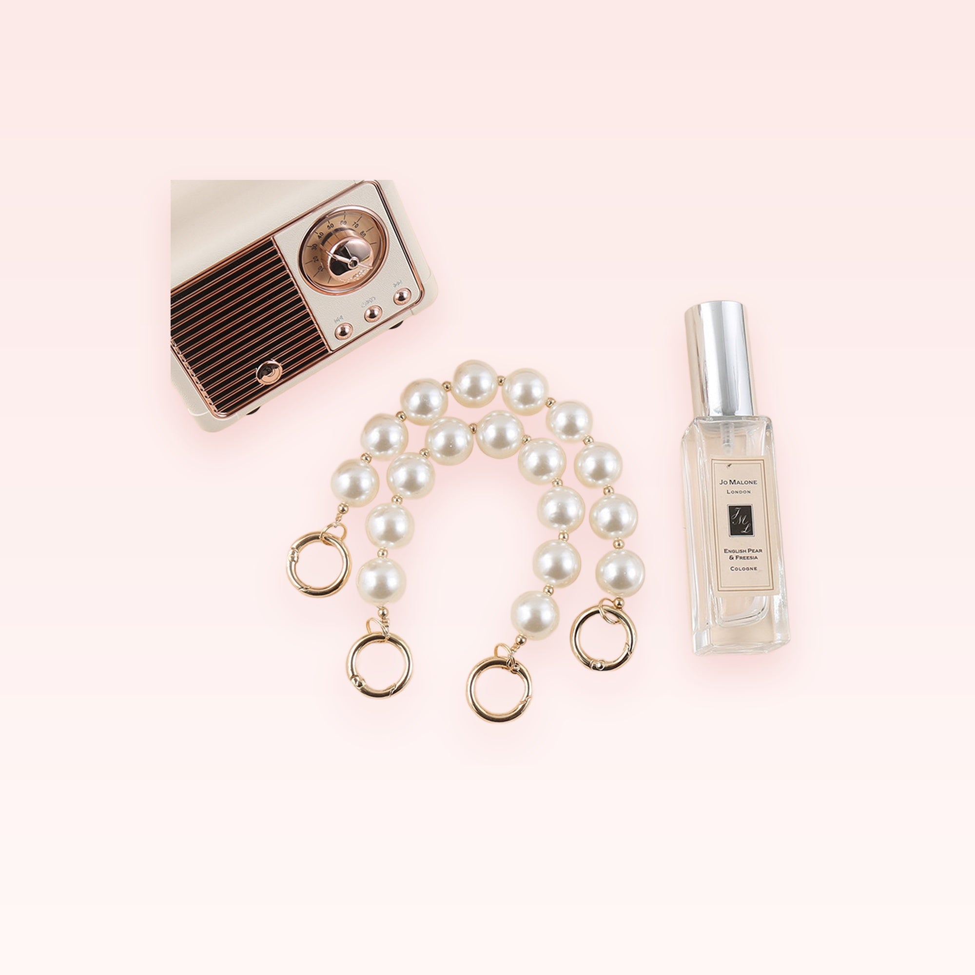 Elegant Pearl Bead Phone Charm Strap | Chic Wrist Lanyard for Phones