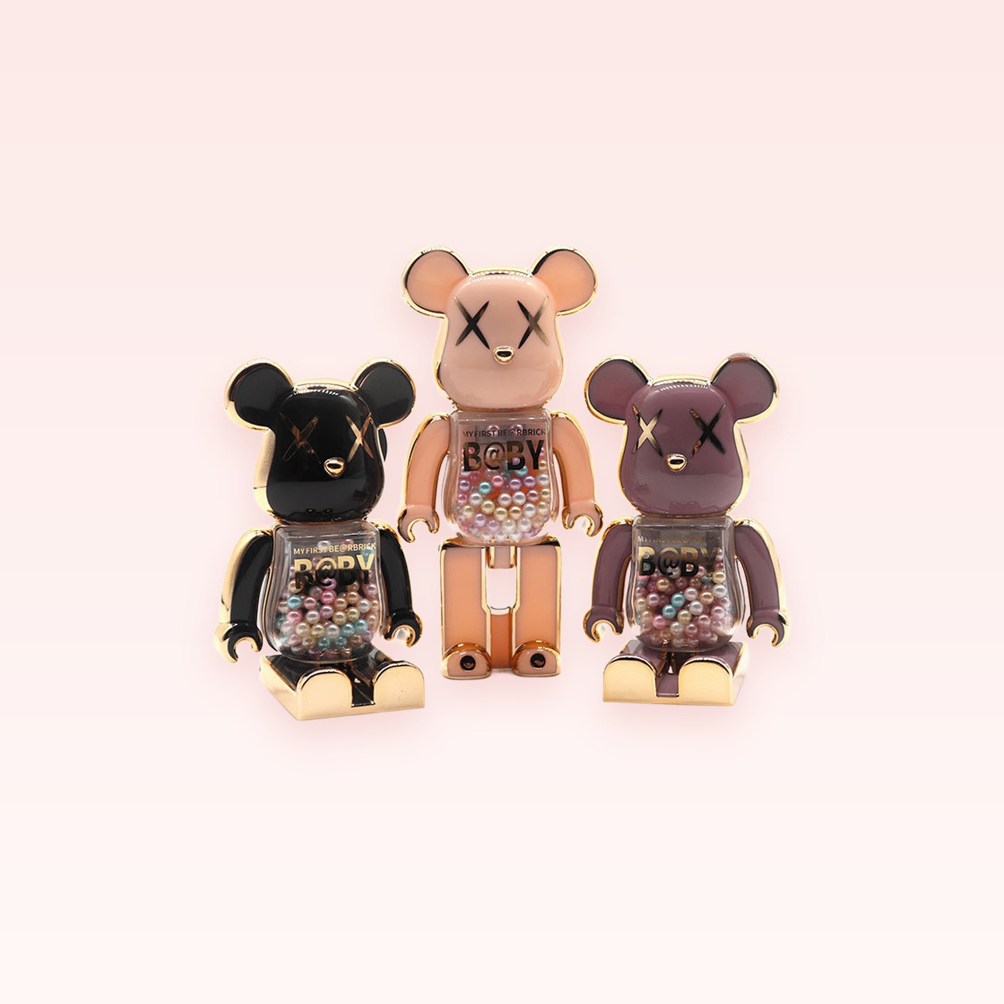 Kawaii Bear Phone Stand | Pearl Bead Bearbrick Phone Holder