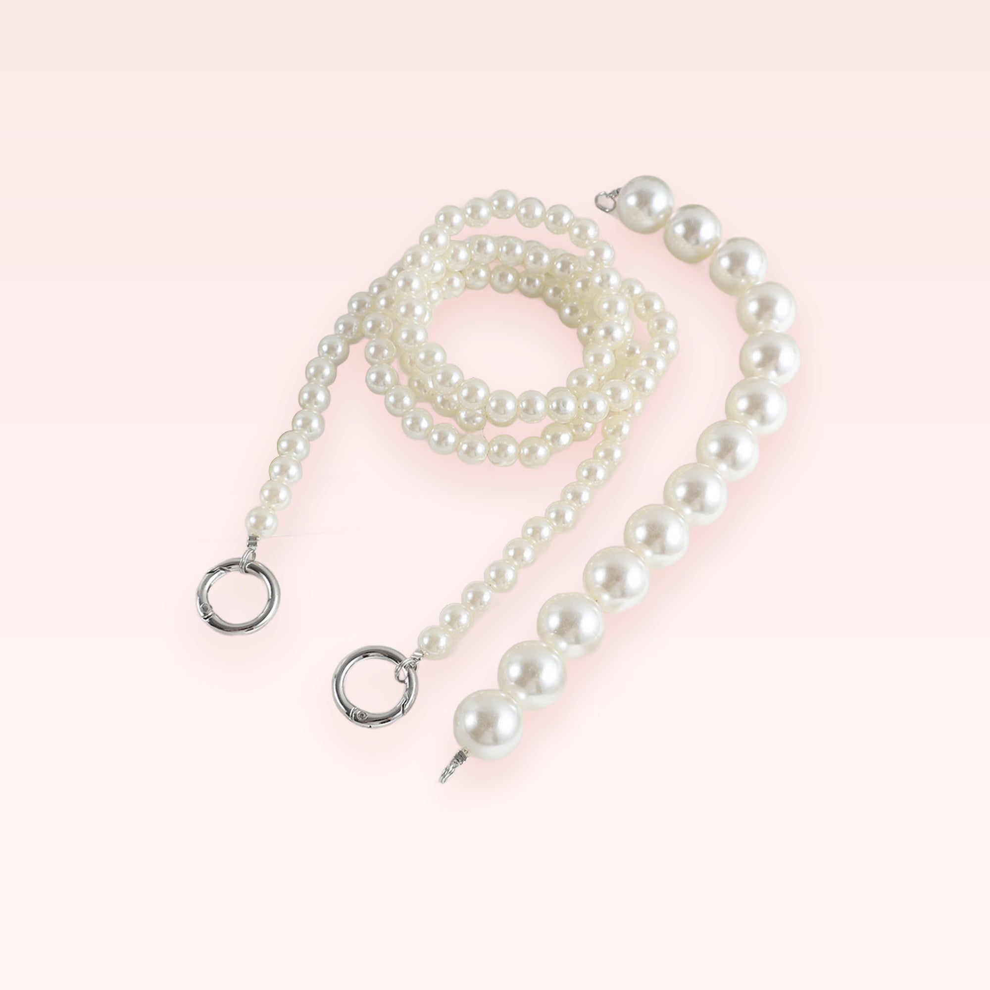 Elegant Pearl Phone Charm Strap | Chic Beaded Wrist Lanyard