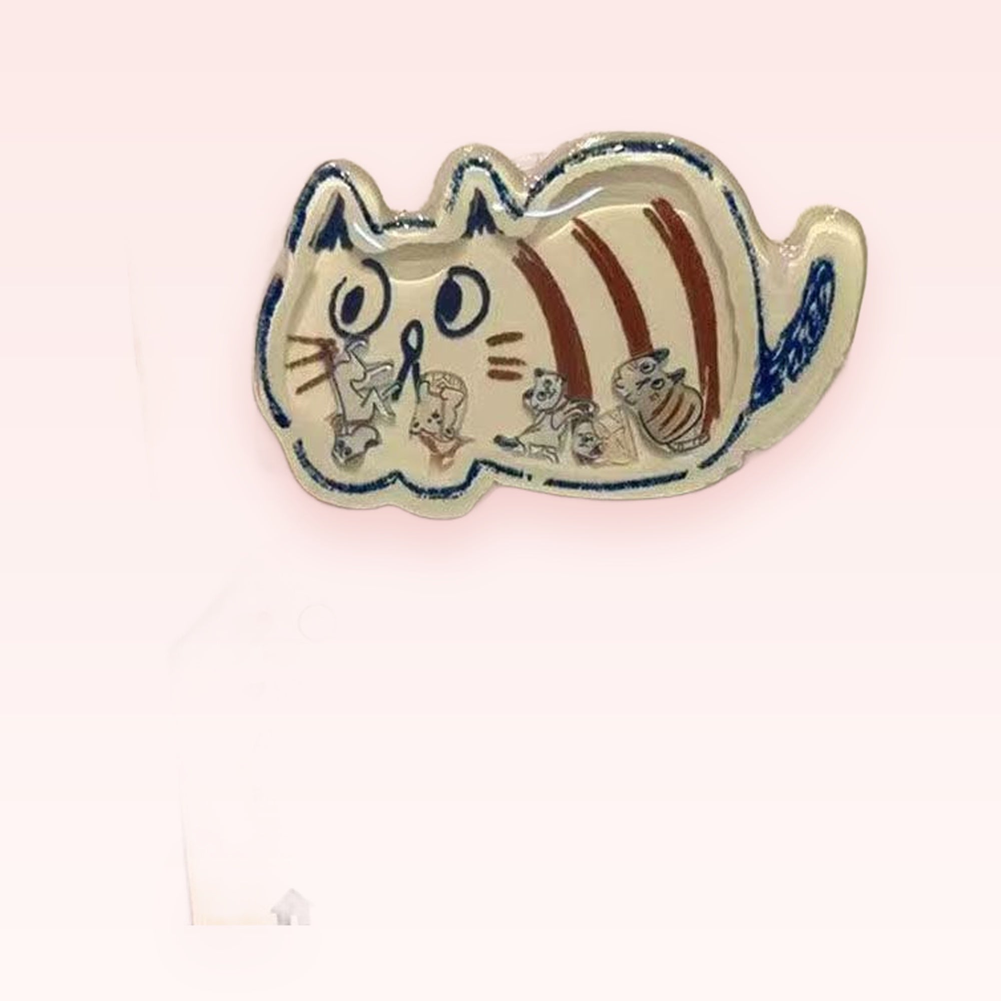 Kawaii Cat Family Phone Grip | Cute Cartoon Animal Pop Socket Stand