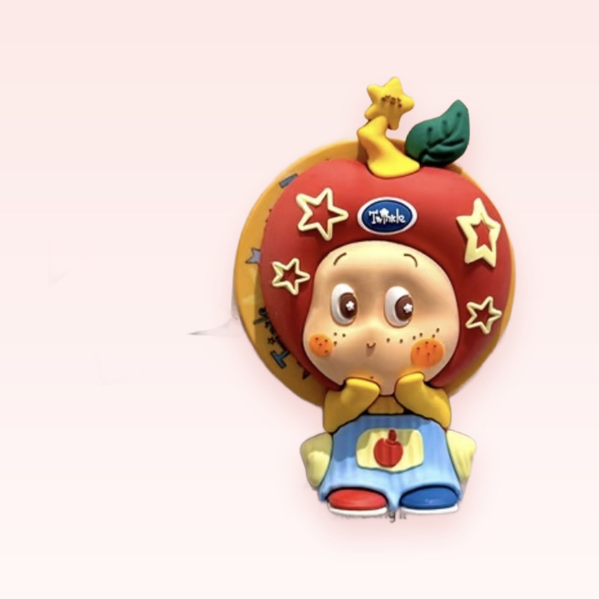Cute Apple Character Phone Grip | Kawaii Red Fruit Pop Socket Stand