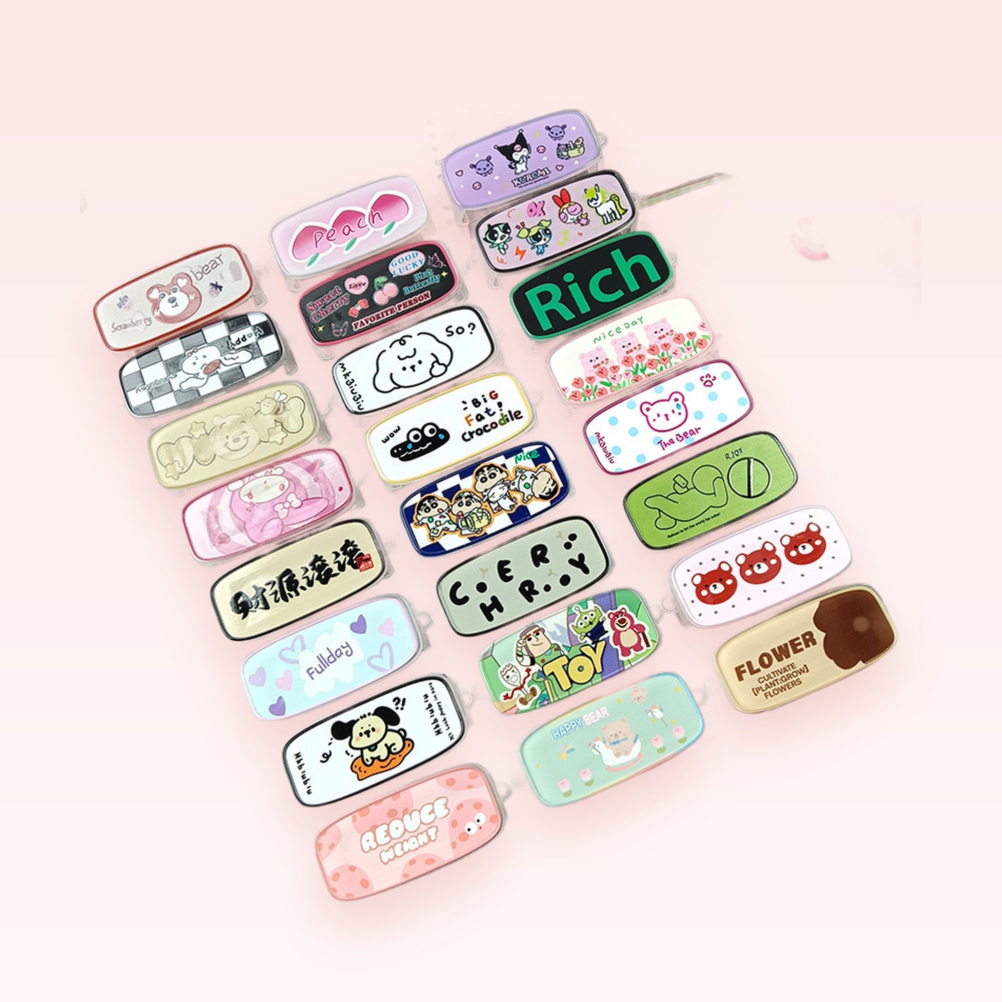 Cute Cartoon Character Phone Grip | Kawaii Pop Socket Stand for iPhone