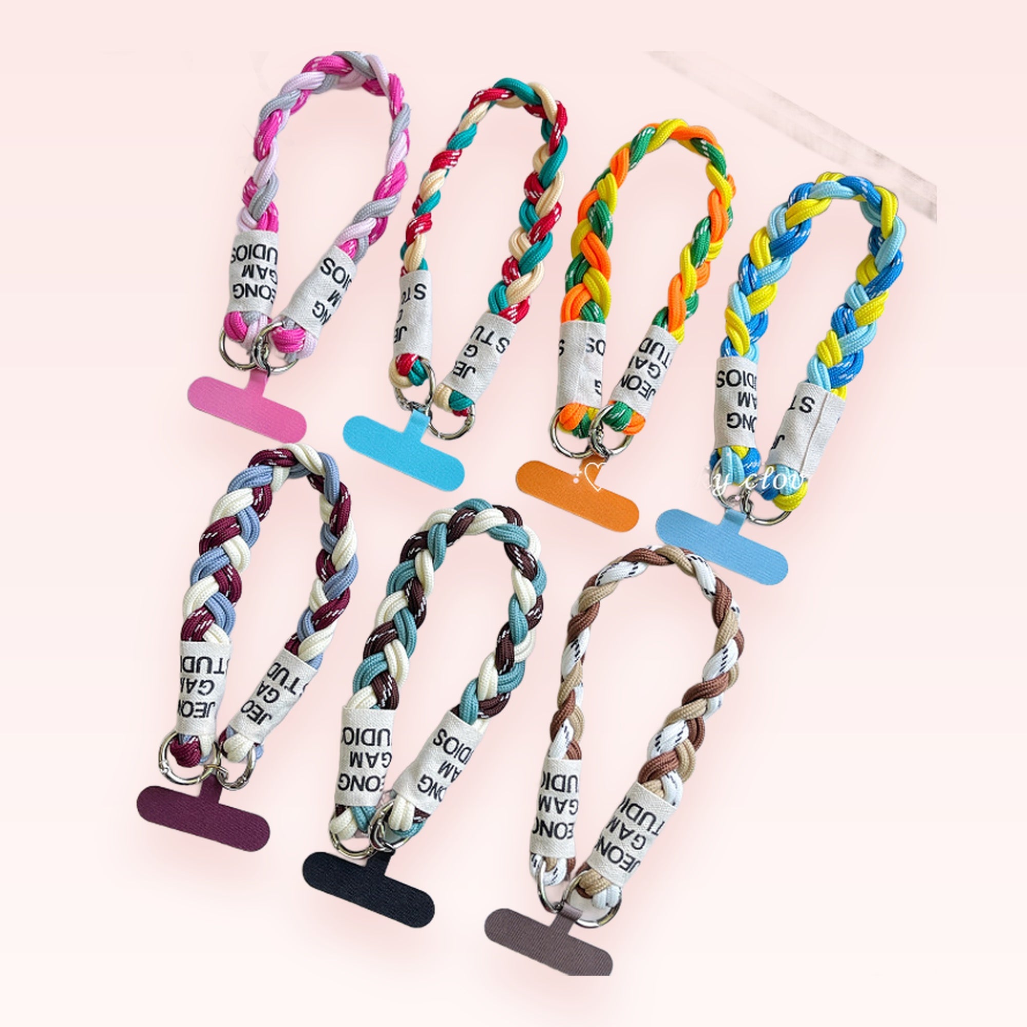 Braided Rope Phone Charm Strap | Colorful Woven Wrist Lanyard
