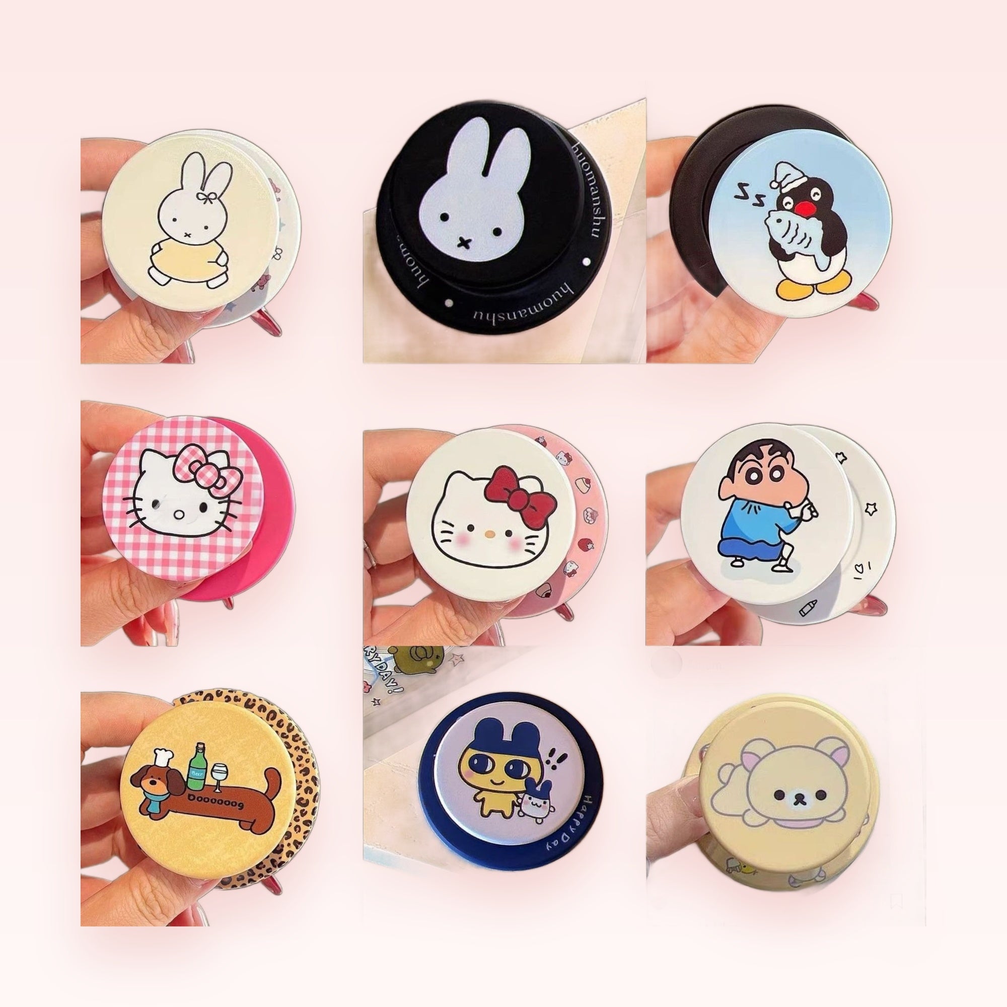 Kawaii Character Phone Grip Collection | Cute Pop Socket Stand for Phones