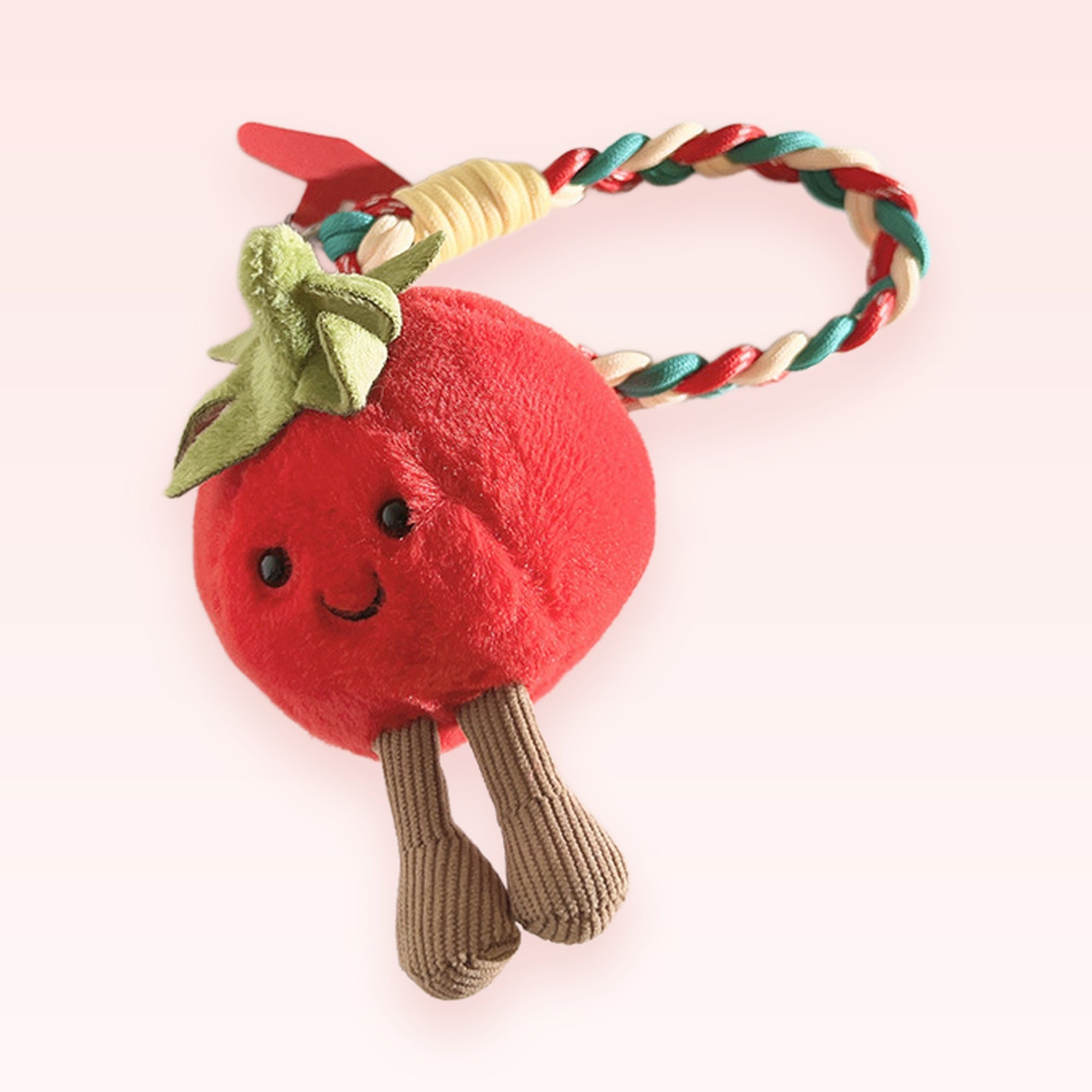 Cute Strawberry Plush Phone Charm | Kawaii Fruit Wrist Strap