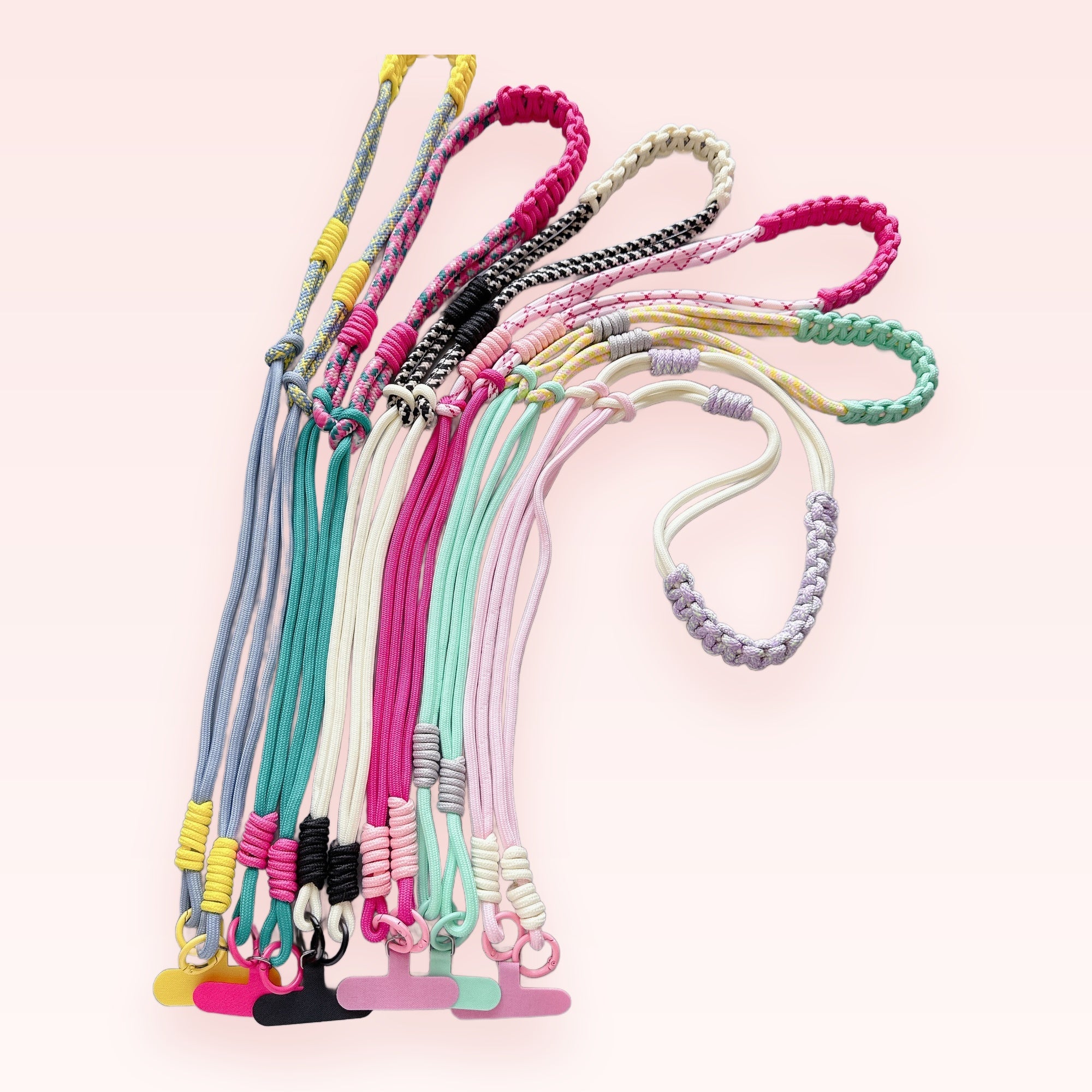 Colorful Braided Rope Phone Charm Lanyard | Aesthetic Crossbody Strap