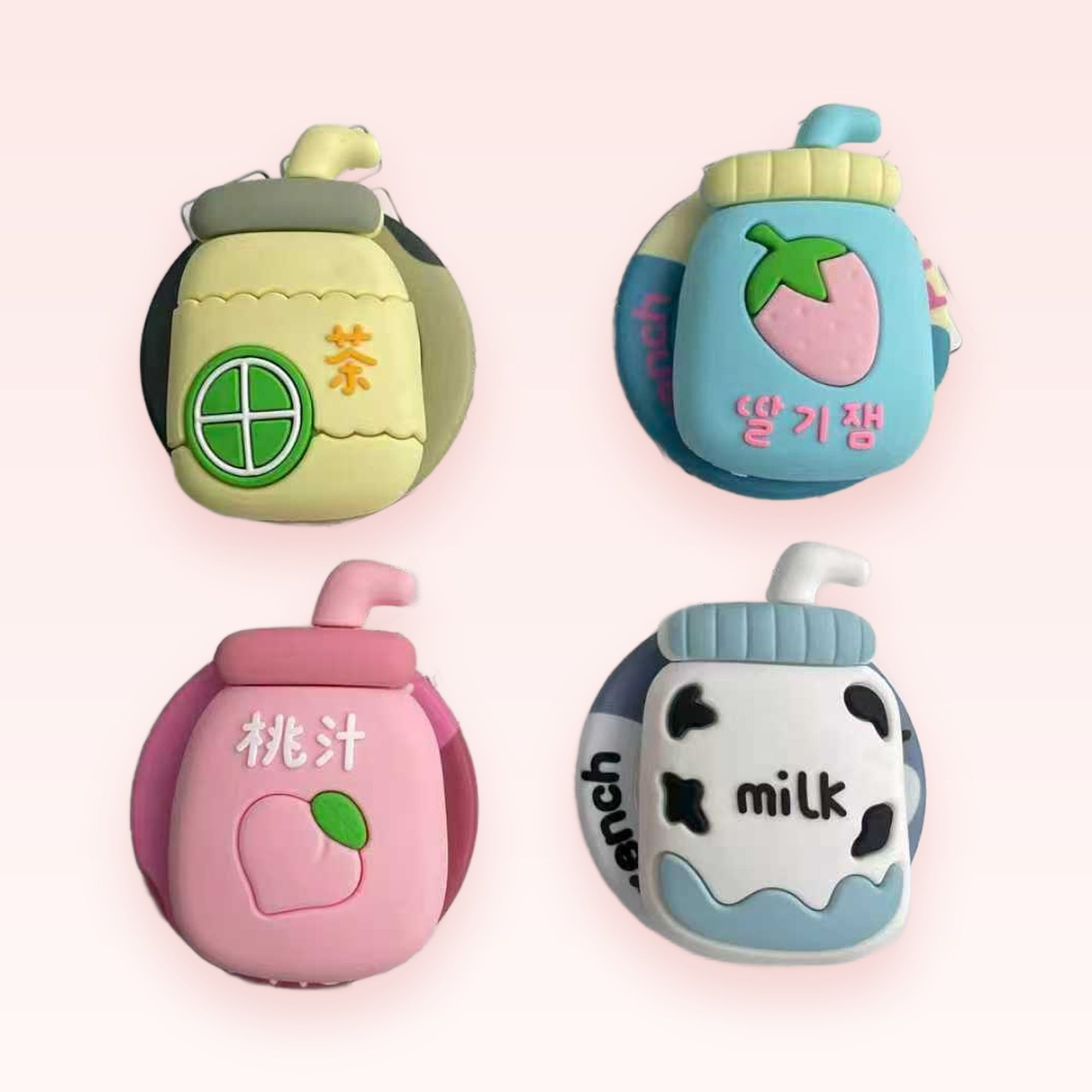 Kawaii Boba Tea Phone Grip Set | Cute Milk Tea Pop Socket Stand