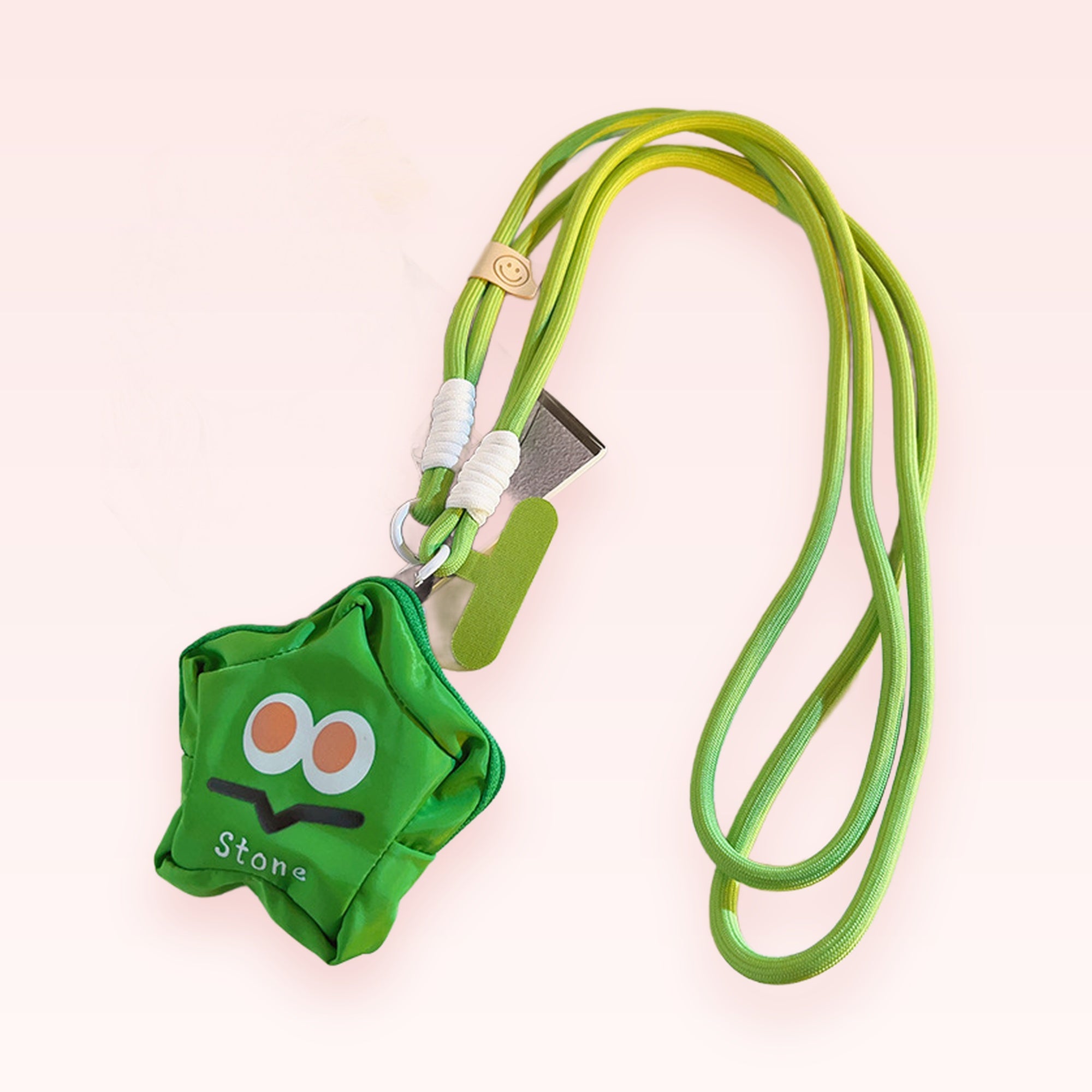 Cute Green Monster Phone Lanyard | Kawaii Adjustable Neck Strap