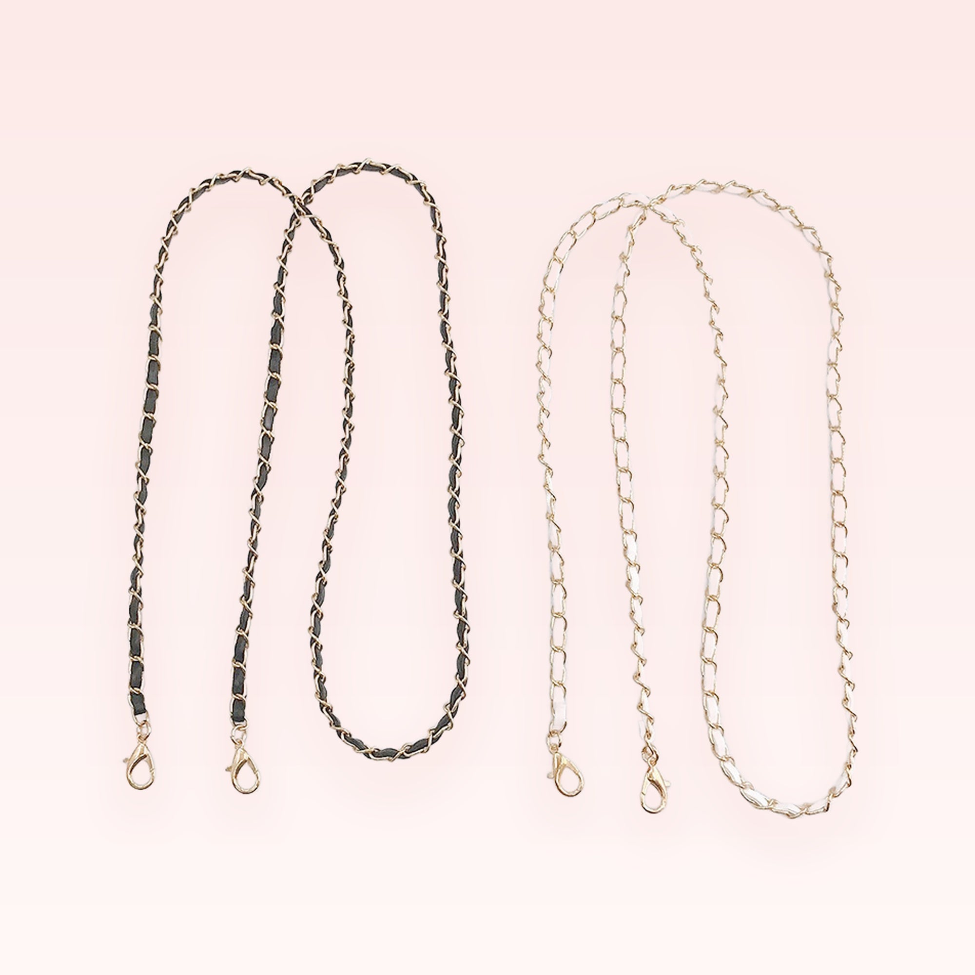 Chic Gold Chain & Leather Phone Charm Strap | Elegant Crossbody Lanyard