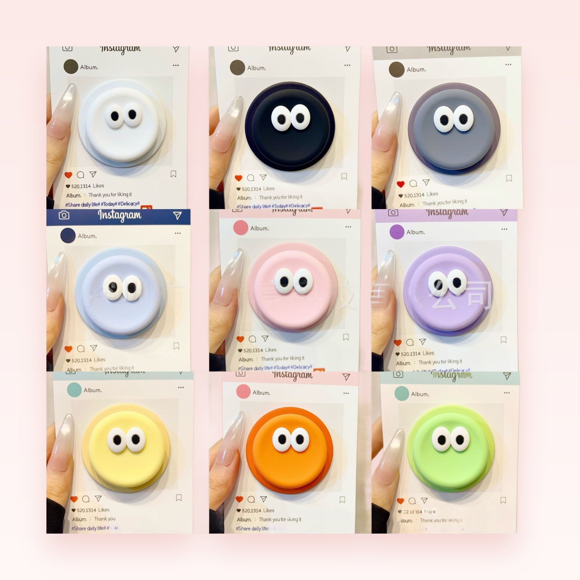 Cute Googly Eye Phone Grip | Colorful Silicone Pop Socket Stand
