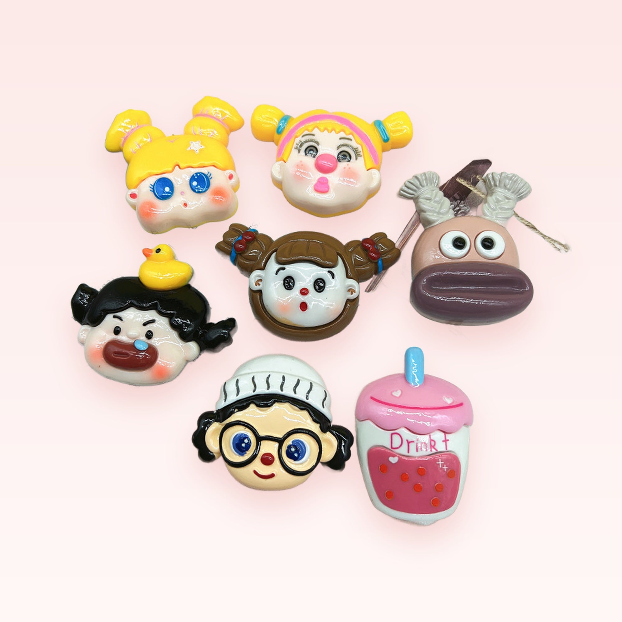 Kawaii Cartoon Character Phone Grips | Cute Resin Pop Socket Stands
