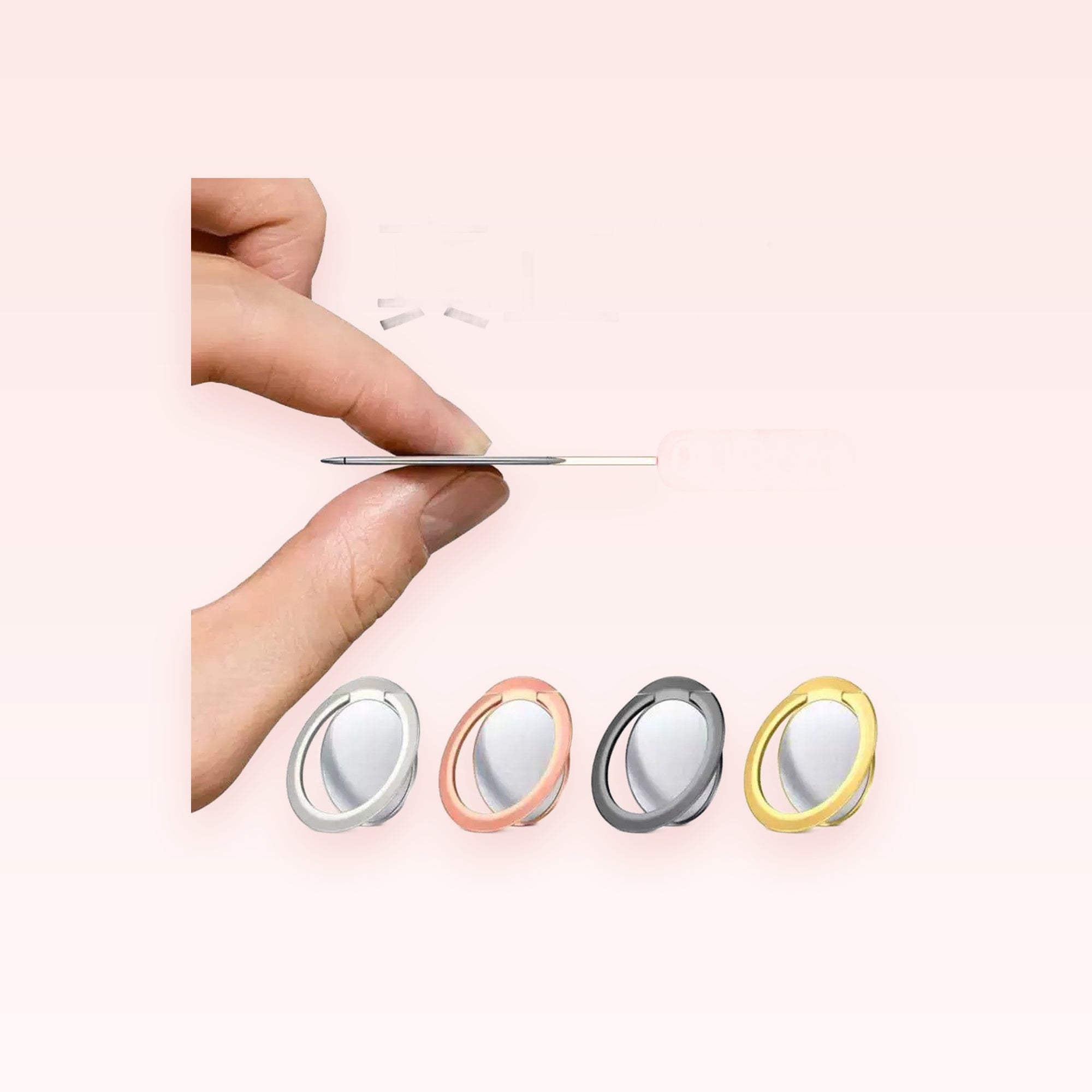 Ultra-Thin 0.18cm Phone Ring Holder | Cute Metal Kickstand Grip