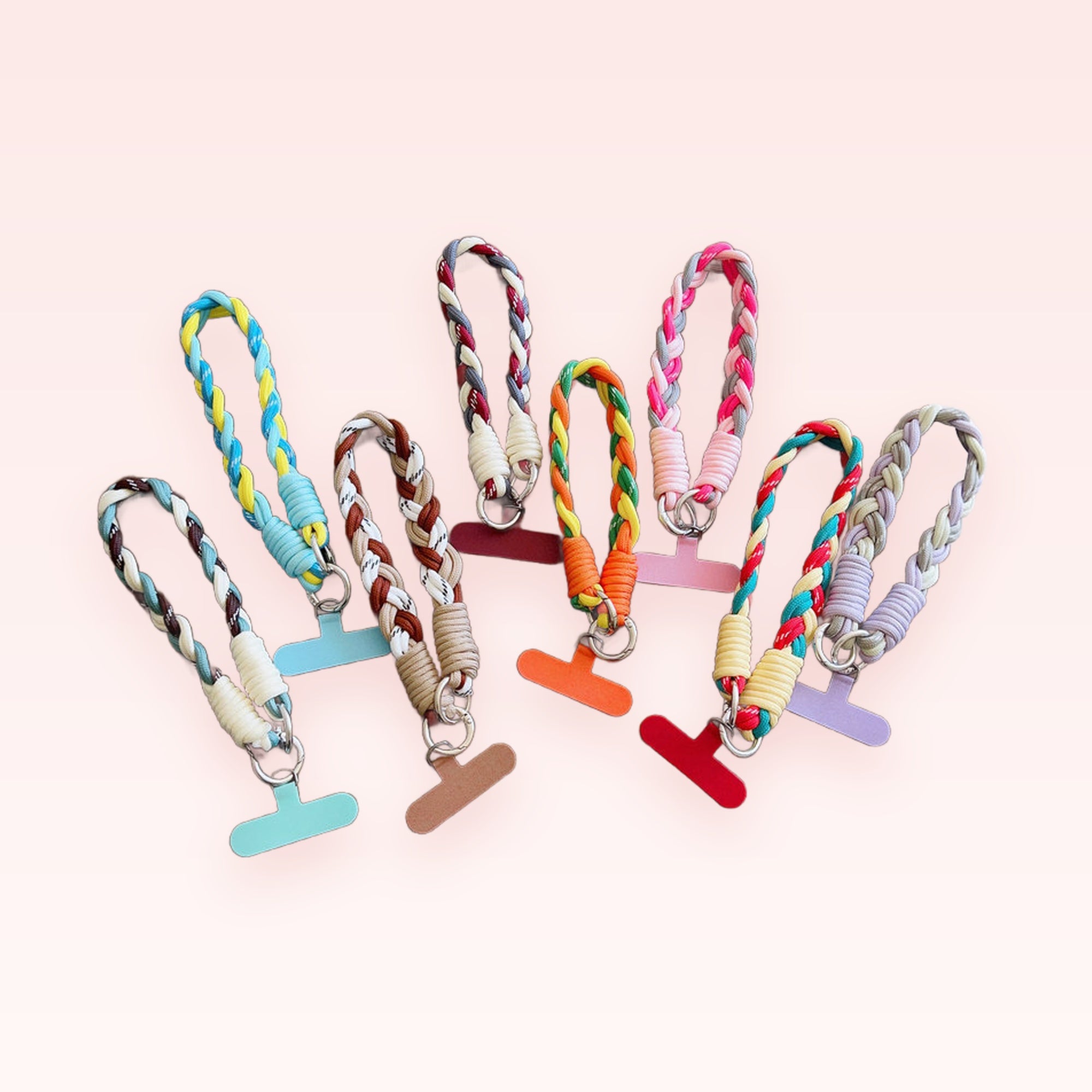 Braided Rope Phone Charm Strap | Colorful Wrist Lanyard