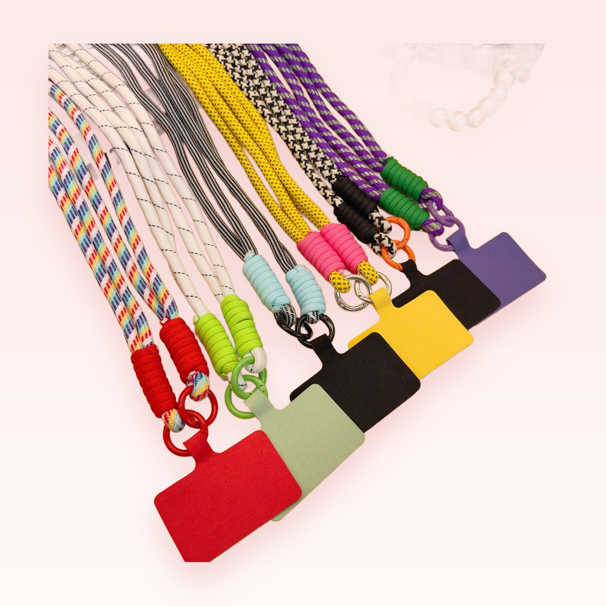 Colorful Braided Rope Phone Charm Lanyard | Aesthetic Universal Phone Strap