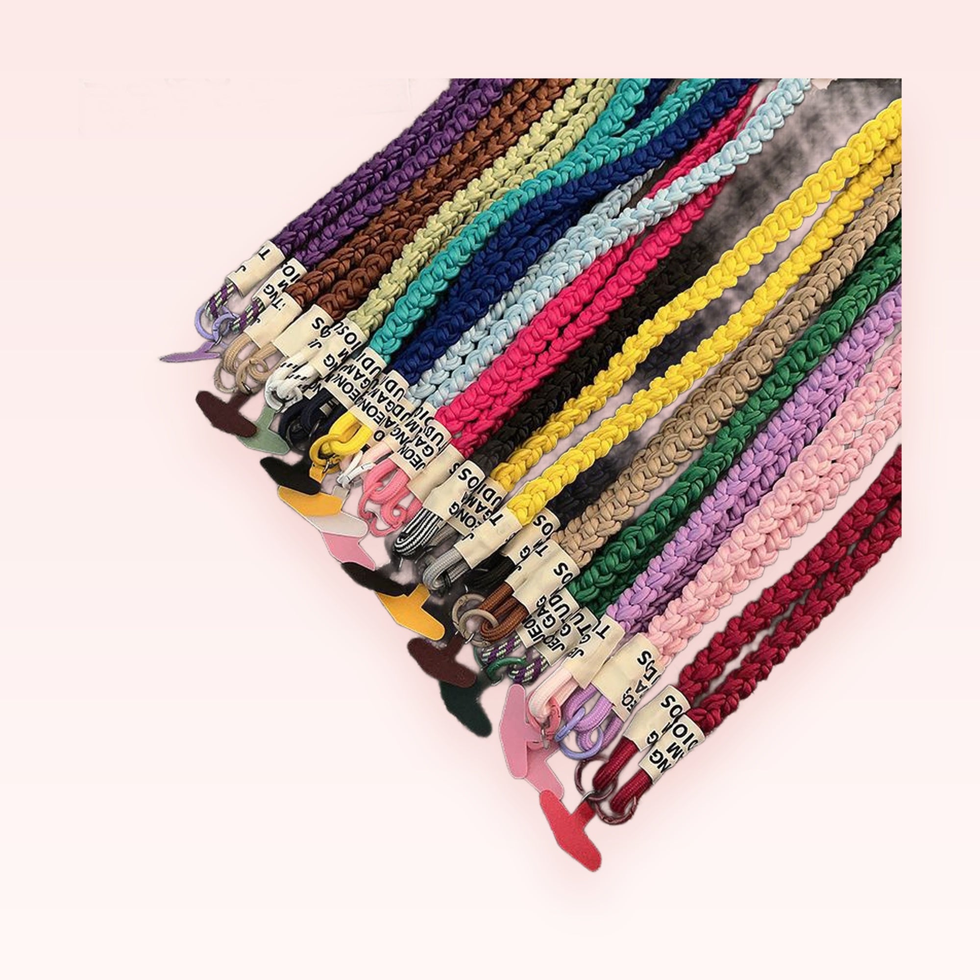Colorful Braided Phone Lanyard | Aesthetic Woven Wrist Strap for Phone