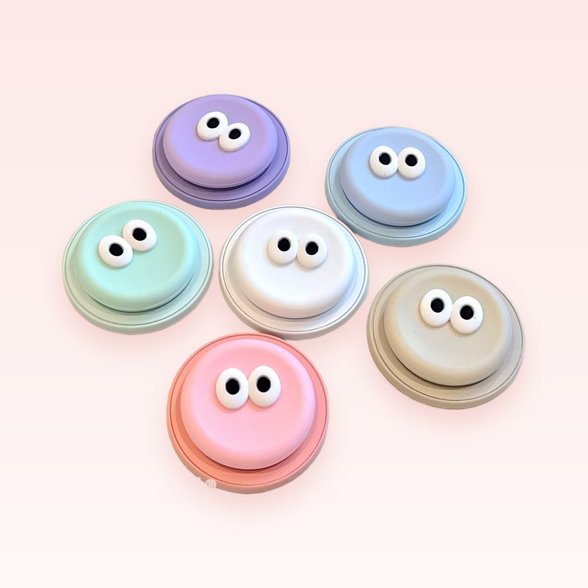 Pastel Silicone Googly Eye Phone Grip | Cute Magsafe Pop Socket Stand