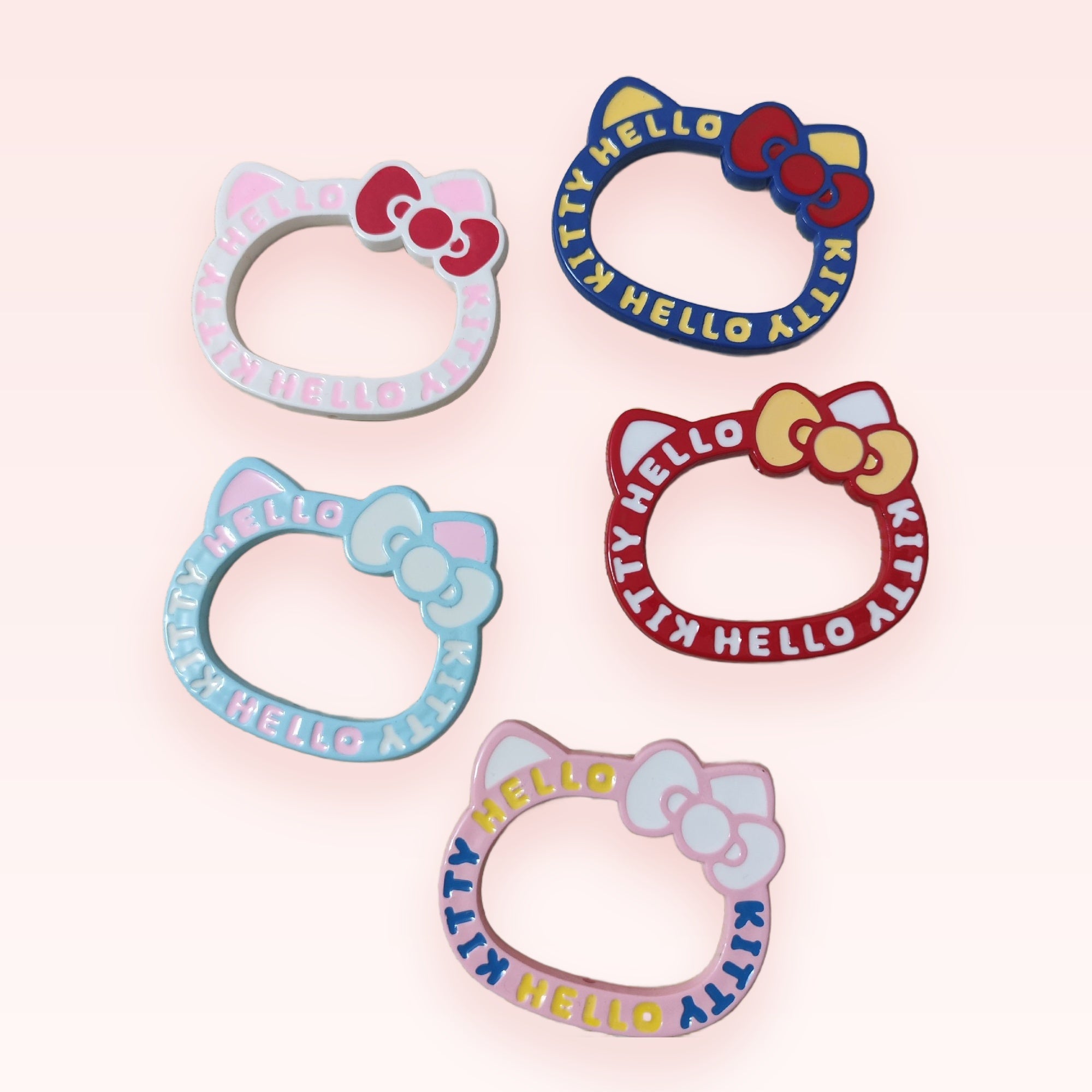 Hello Kitty Face Phone Ring | Cute Colorful 360° Finger Holder Kickstand