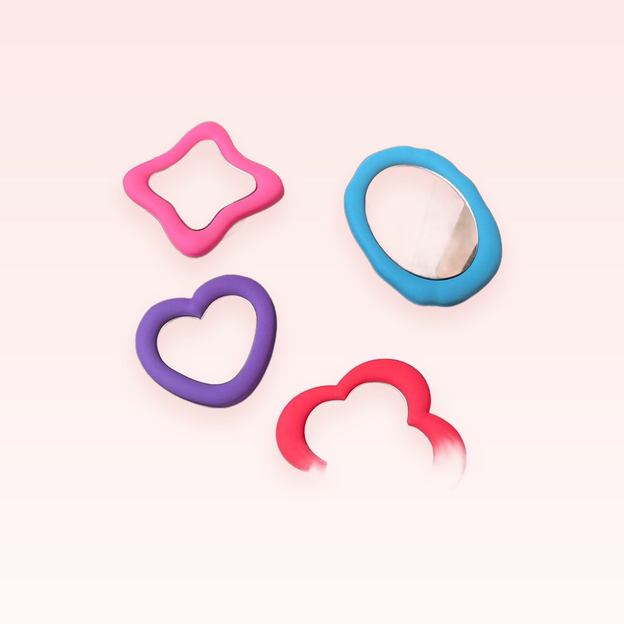 Cute Mirror Phone Grip Stand | Kawaii Pop Socket Holder