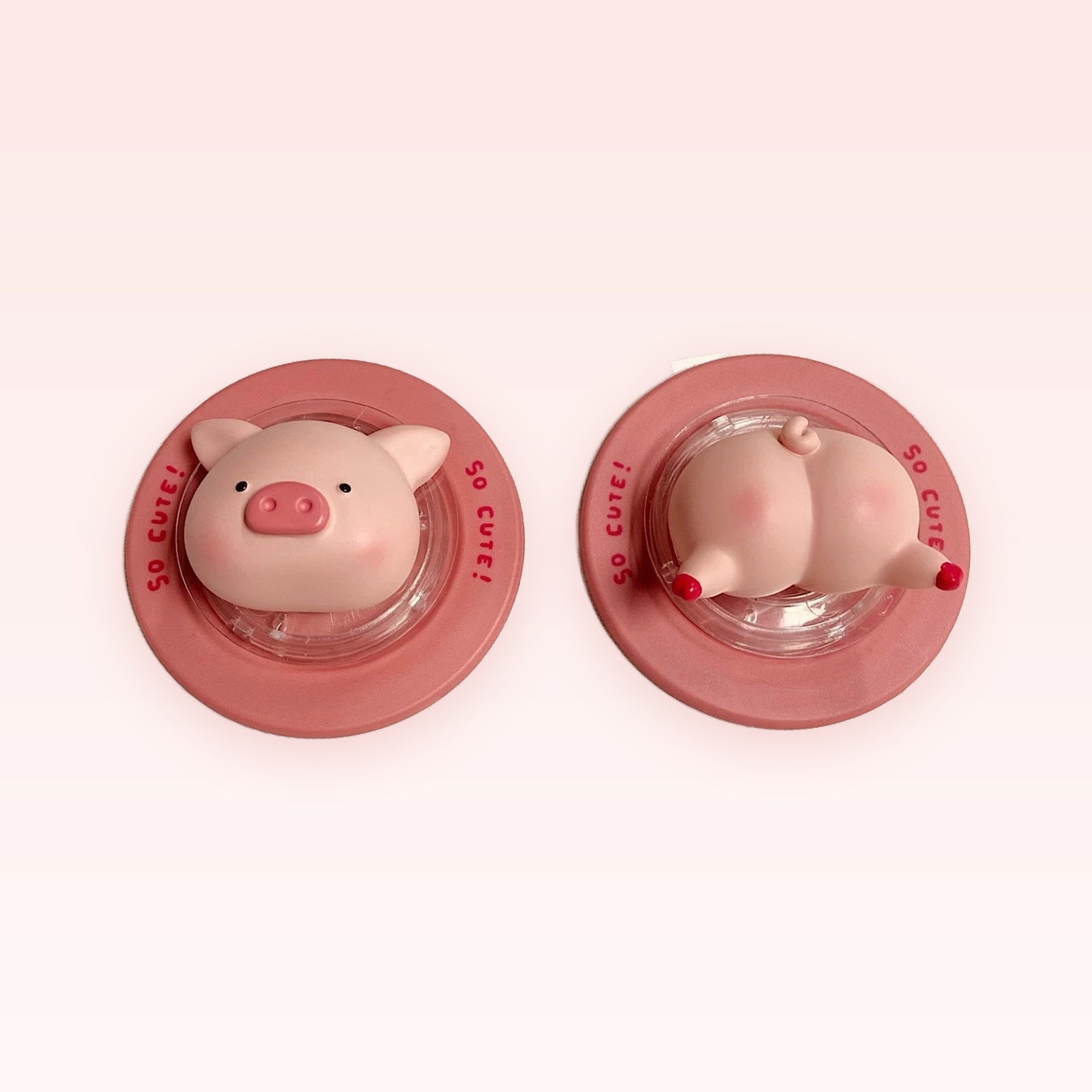 Cute Piggy Phone Grip Set | Kawaii Pink Pig Pop Socket Stand