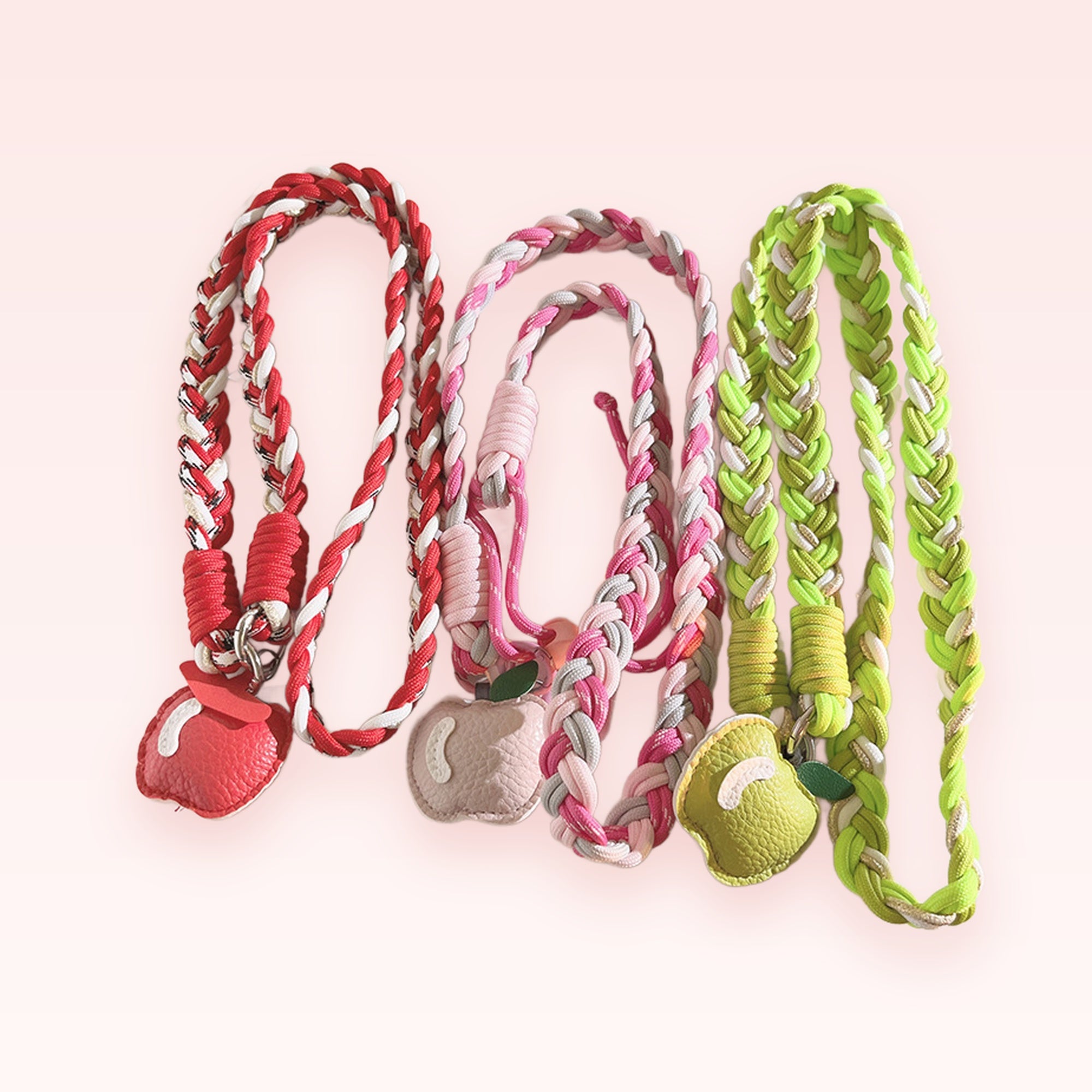 Braided Apple Phone Charm Lanyard | Cute Wrist Strap for Phone