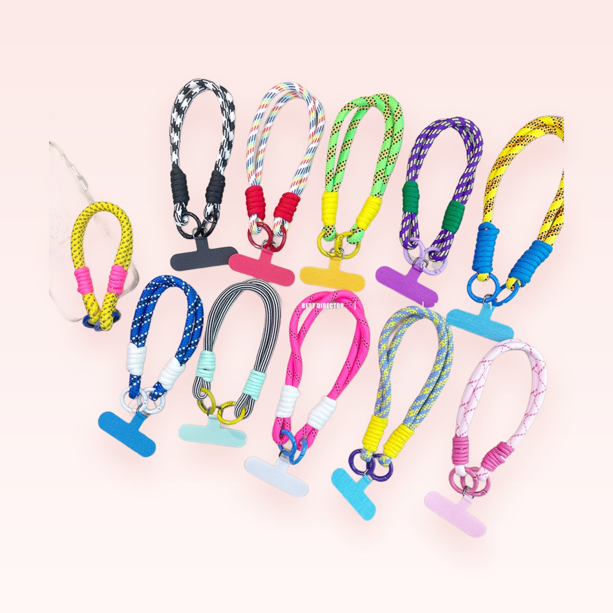 Colorful Braided Rope Phone Charm Lanyard | Aesthetic Wrist Strap for Phone