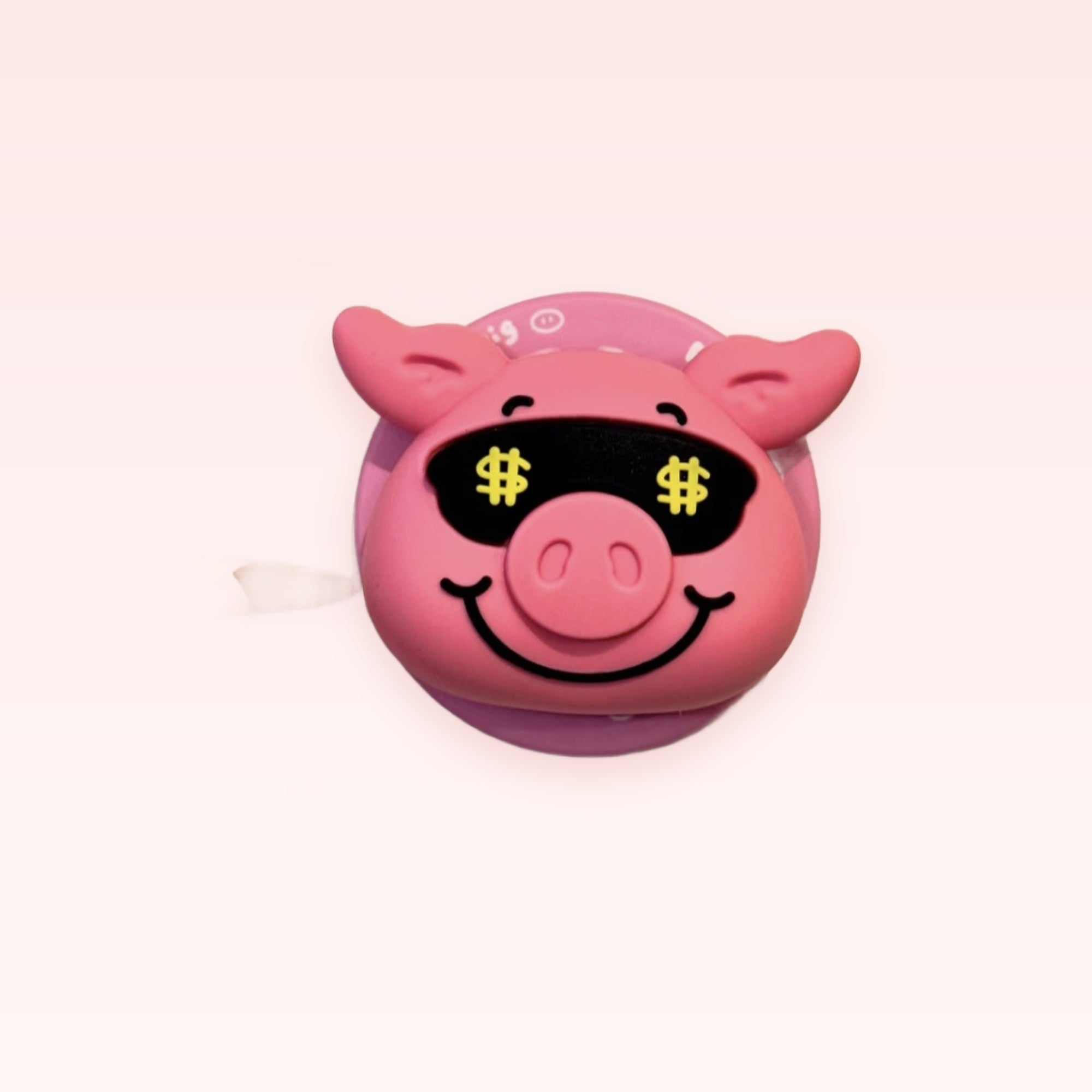 Pink Piggy Money Eyes Phone Grip | Kawaii Pop Socket Stand