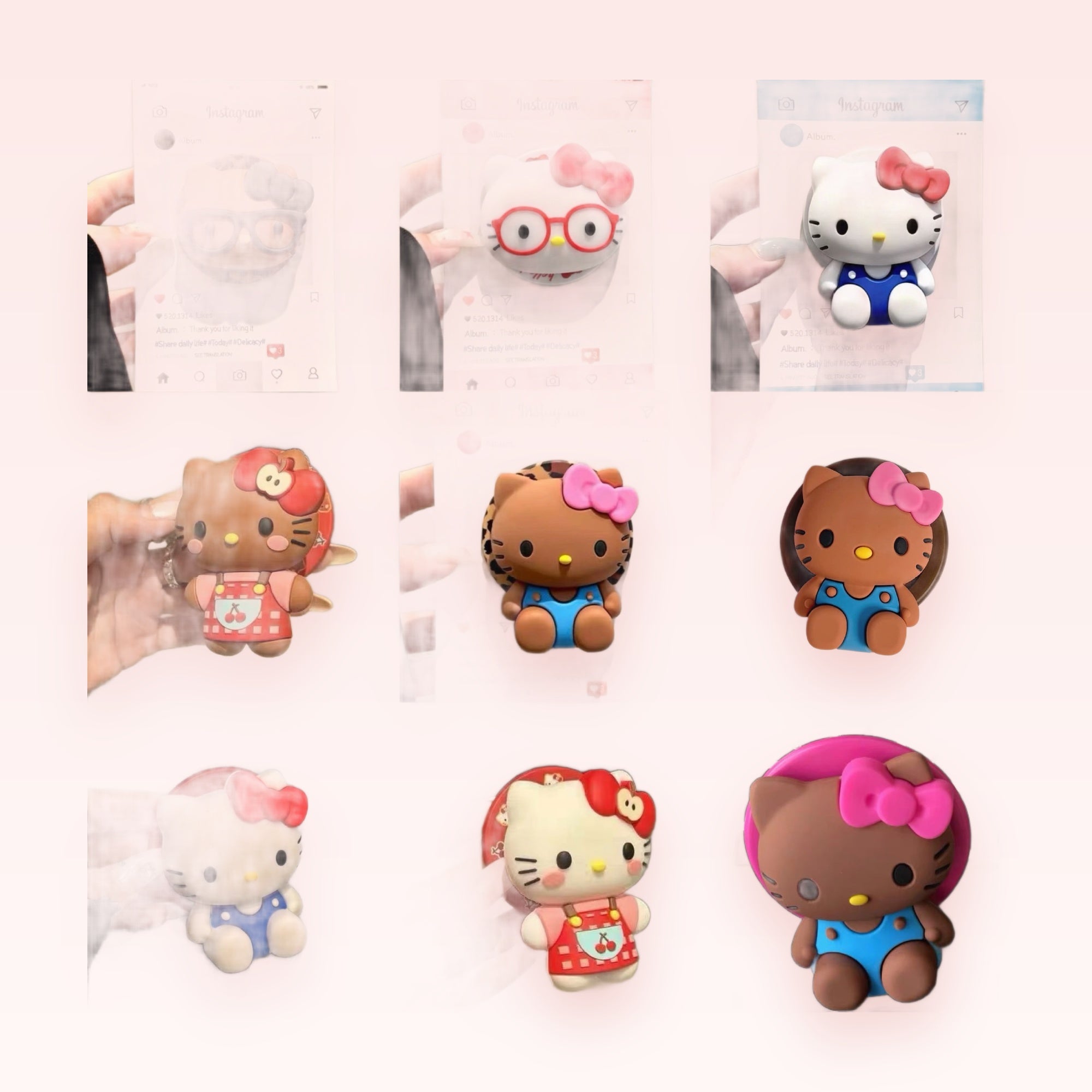 Kawaii Hello Kitty Silicone Phone Grip | Cute Pop Socket Stand for Girls