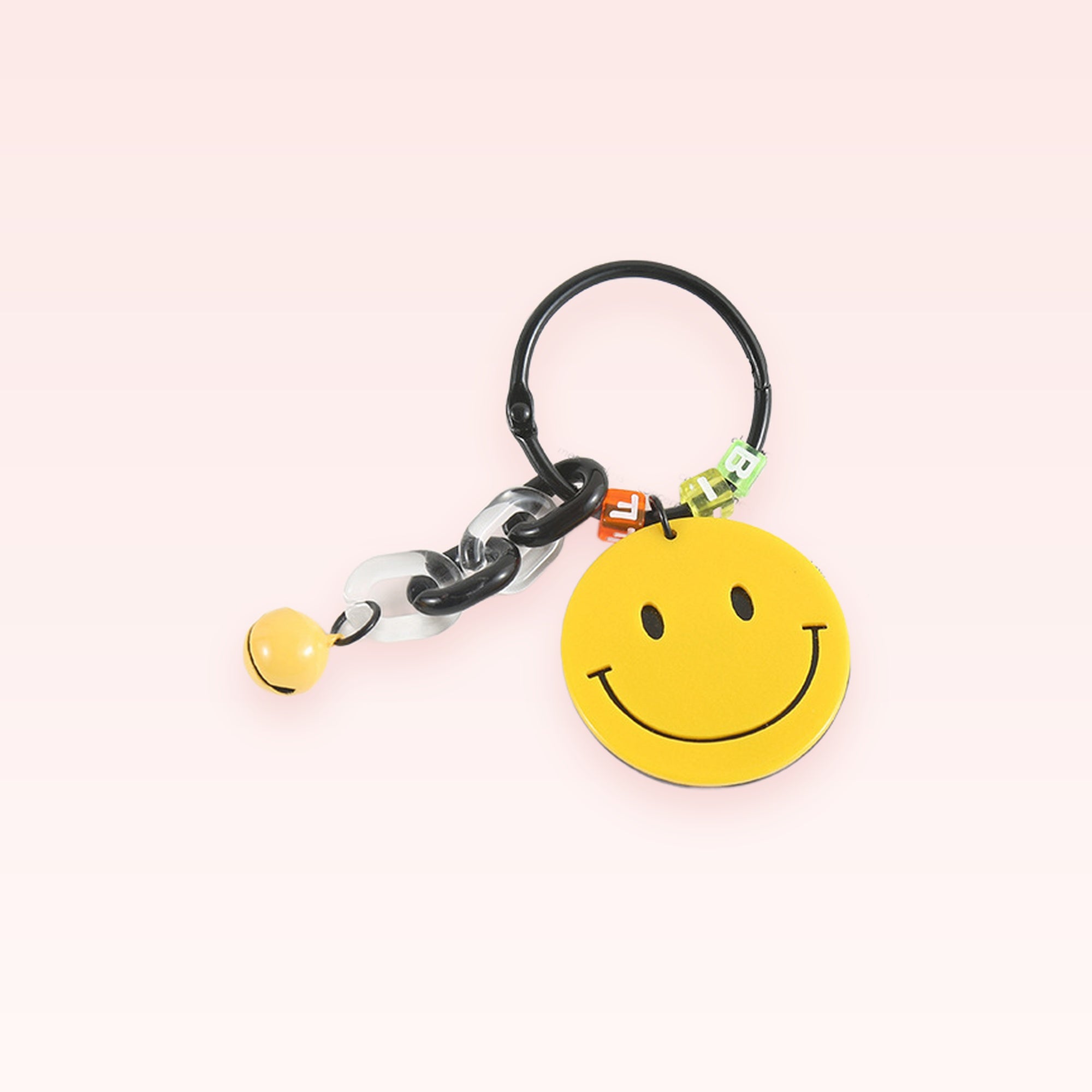 Smiley Face Phone Charm Keychain | Cute Acrylic Bag Charm