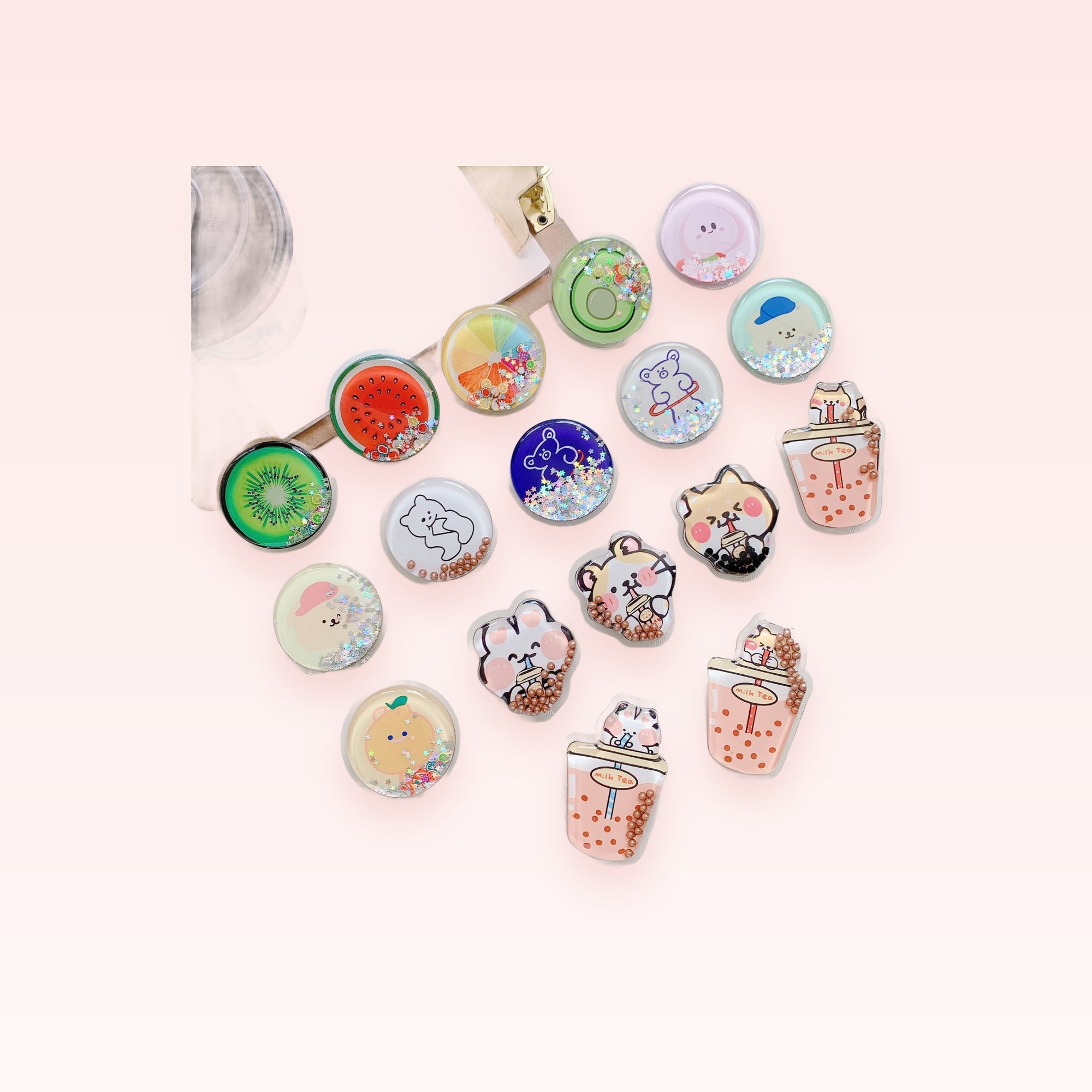 Kawaii Glitter Phone Grip | Cute Pop Socket Stand for Phones