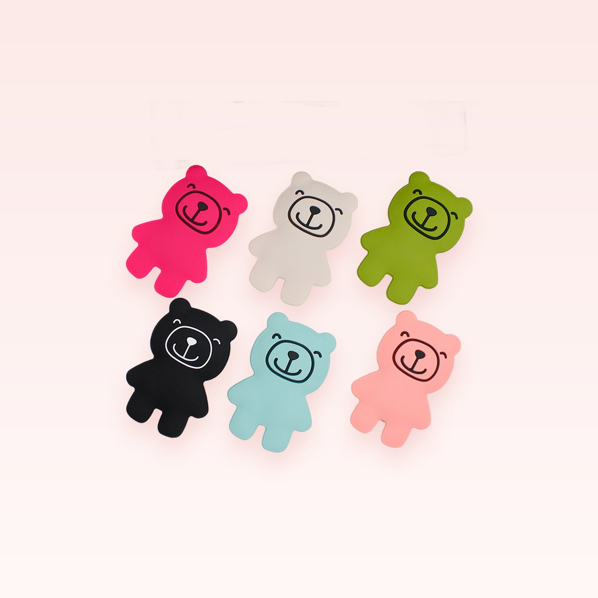 Cute Bear Phone Grip | Kawaii Silicone Pop Socket for Phones