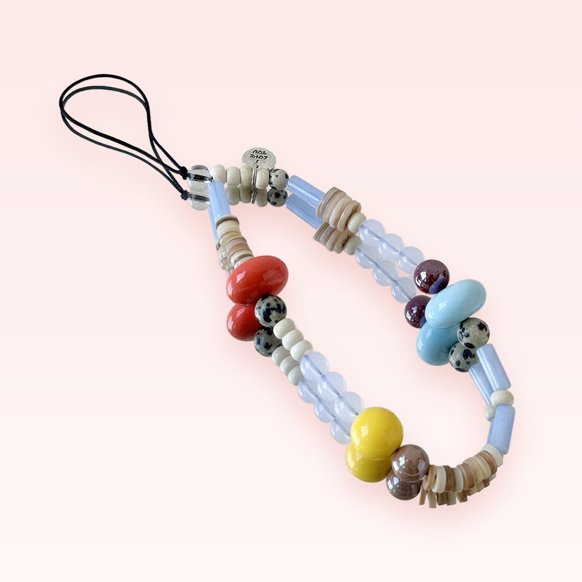 Aesthetic Beaded Phone Charm Strap | Colorful Y2K Wrist Lanyard