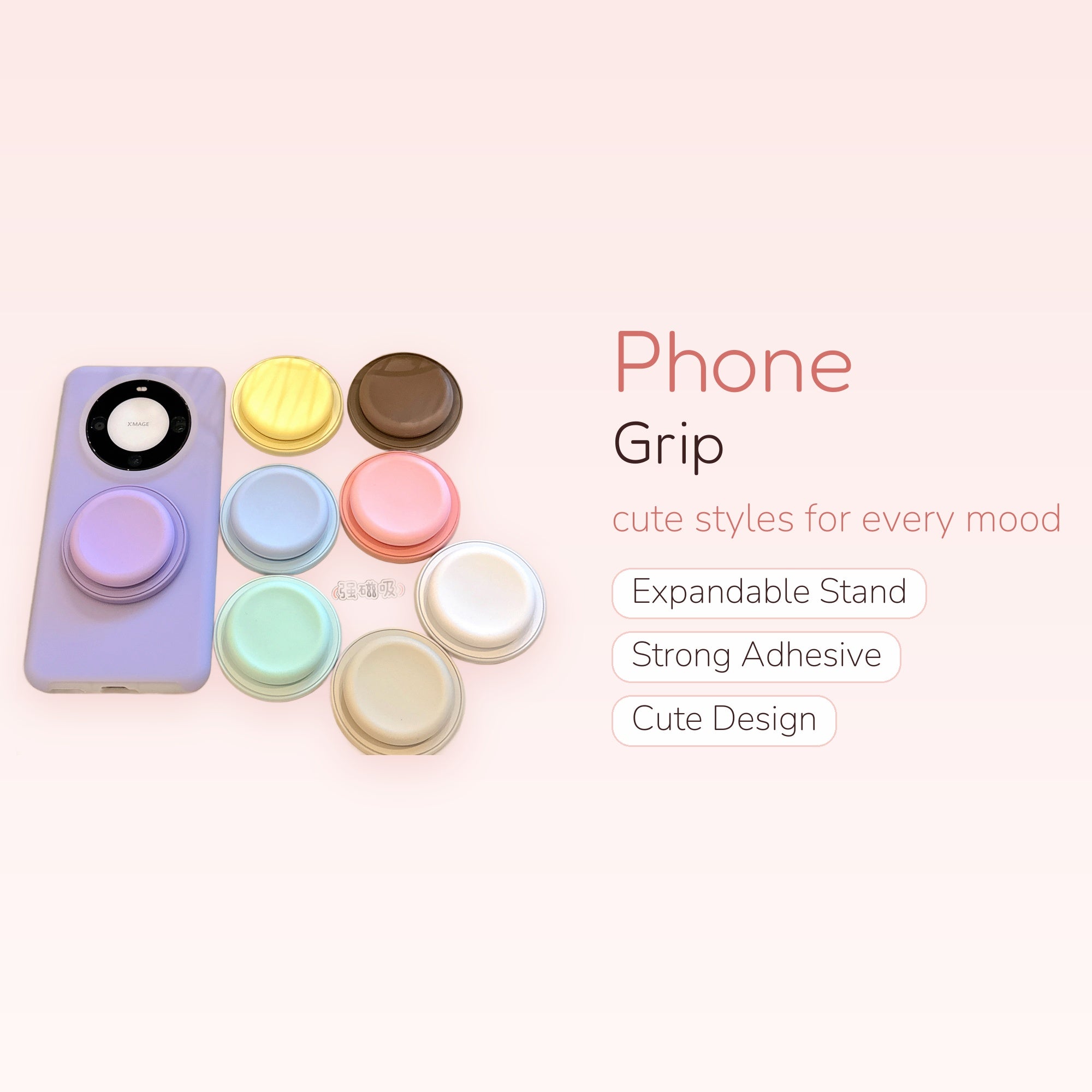 Pastel Silicone Magnetic Phone Grip | Kawaii Pop Socket Stand