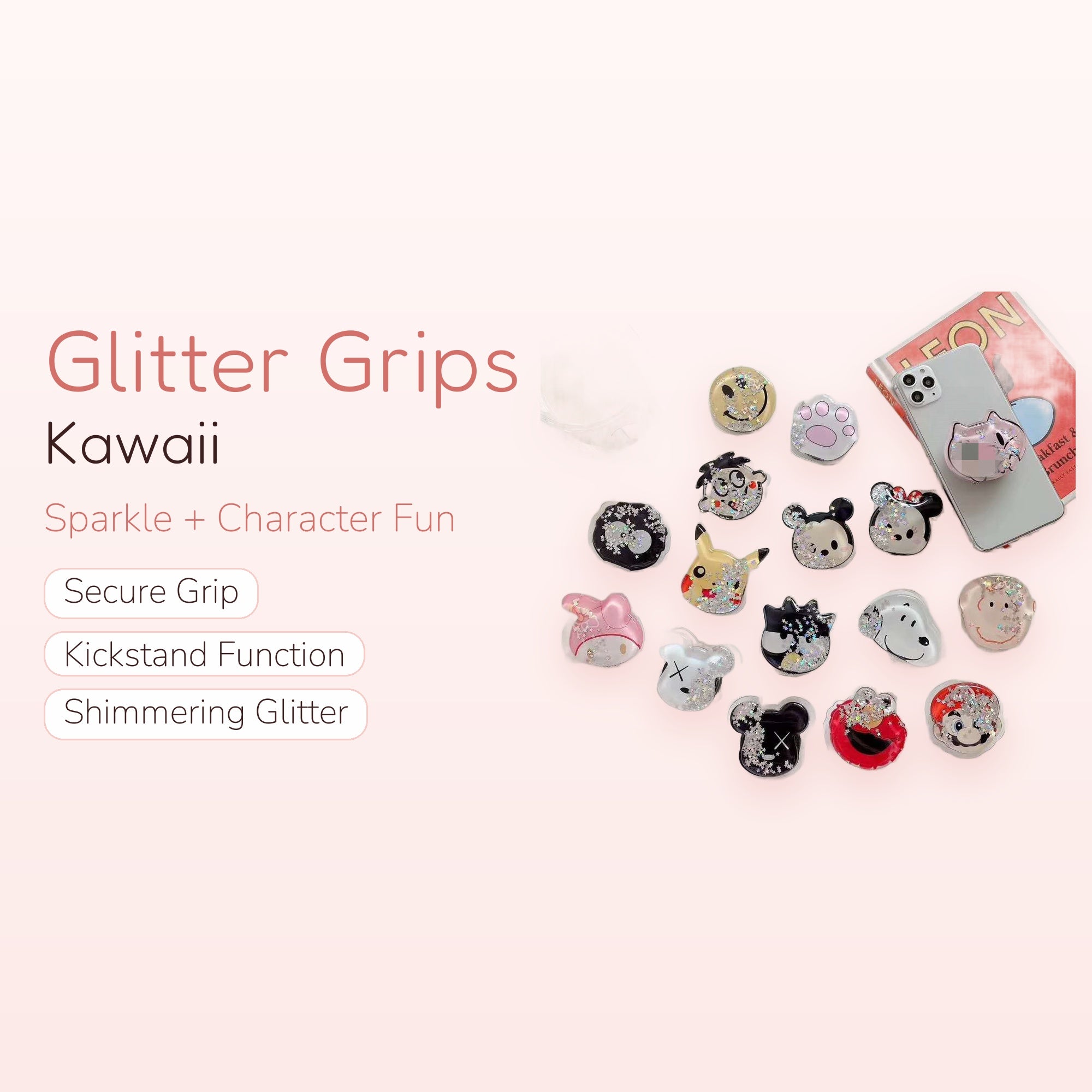 Snuglet — Kawaii Mini Bear Beaded Phone Charm Wrist Strap