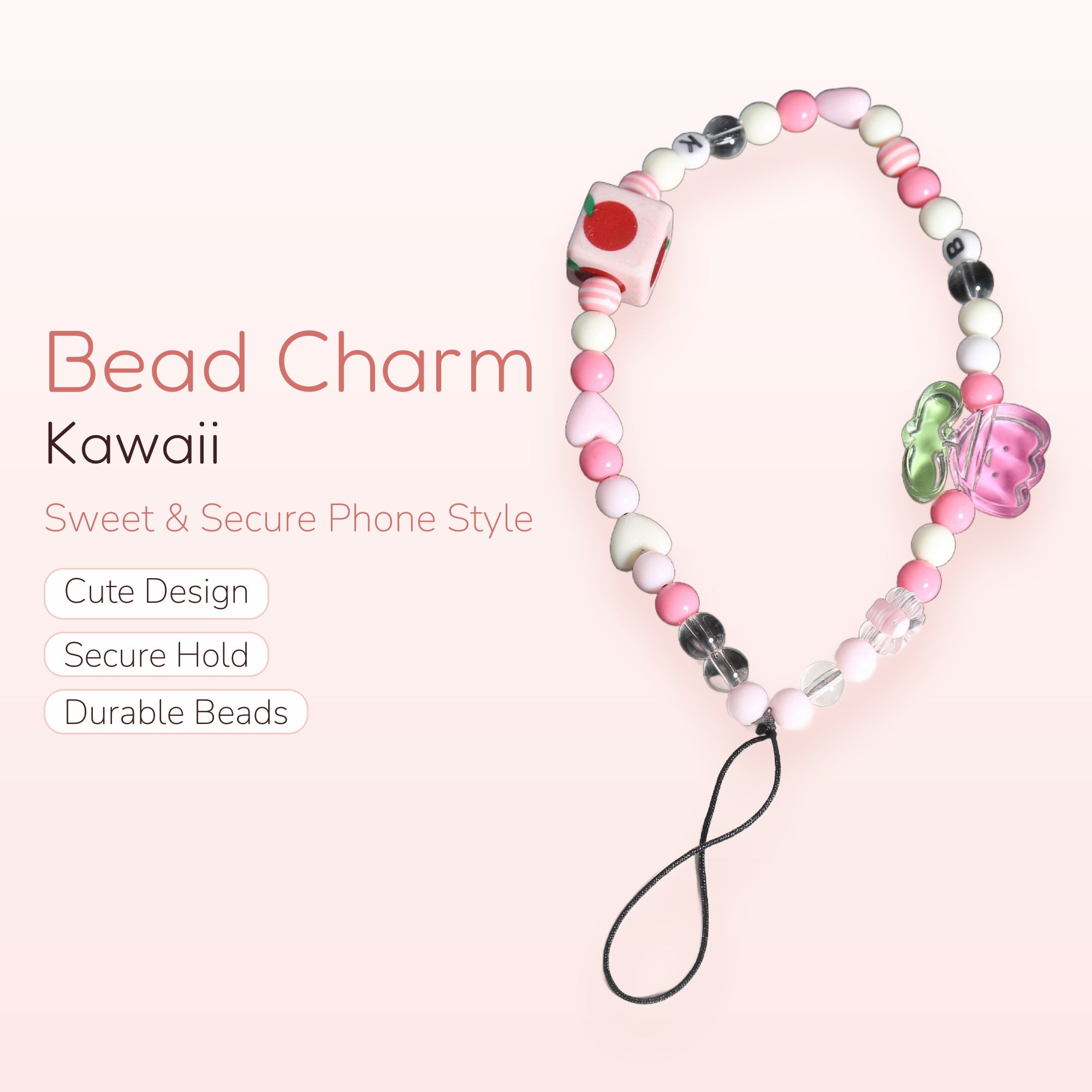Milk Bar — Strawberry Milk Bottle Phone Charm Lanyard