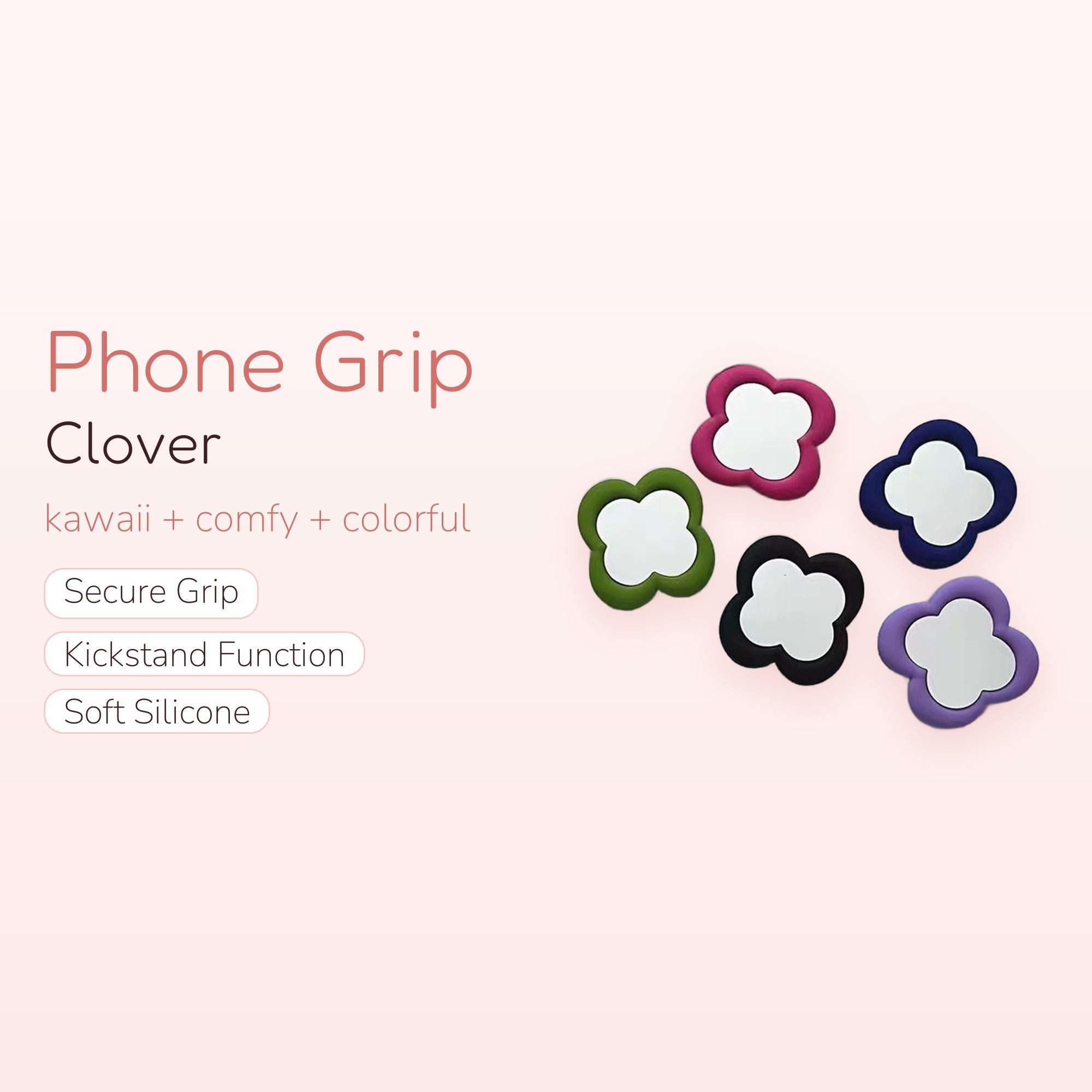 Pastel Bear — Cute Pastel Bear Phone Grip Stand