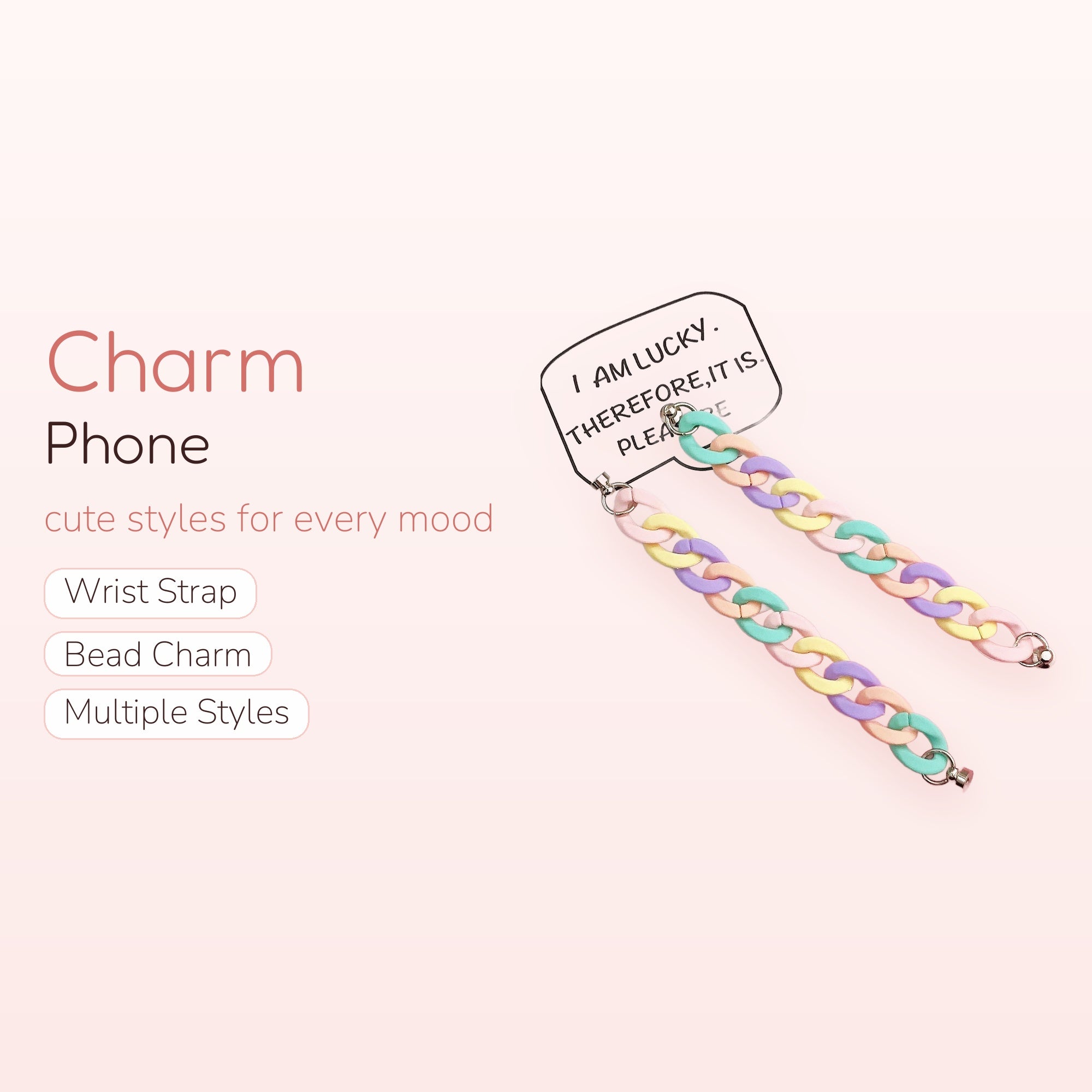 Chain Gang — Pastel Acrylic Chain Phone Charm Strap
