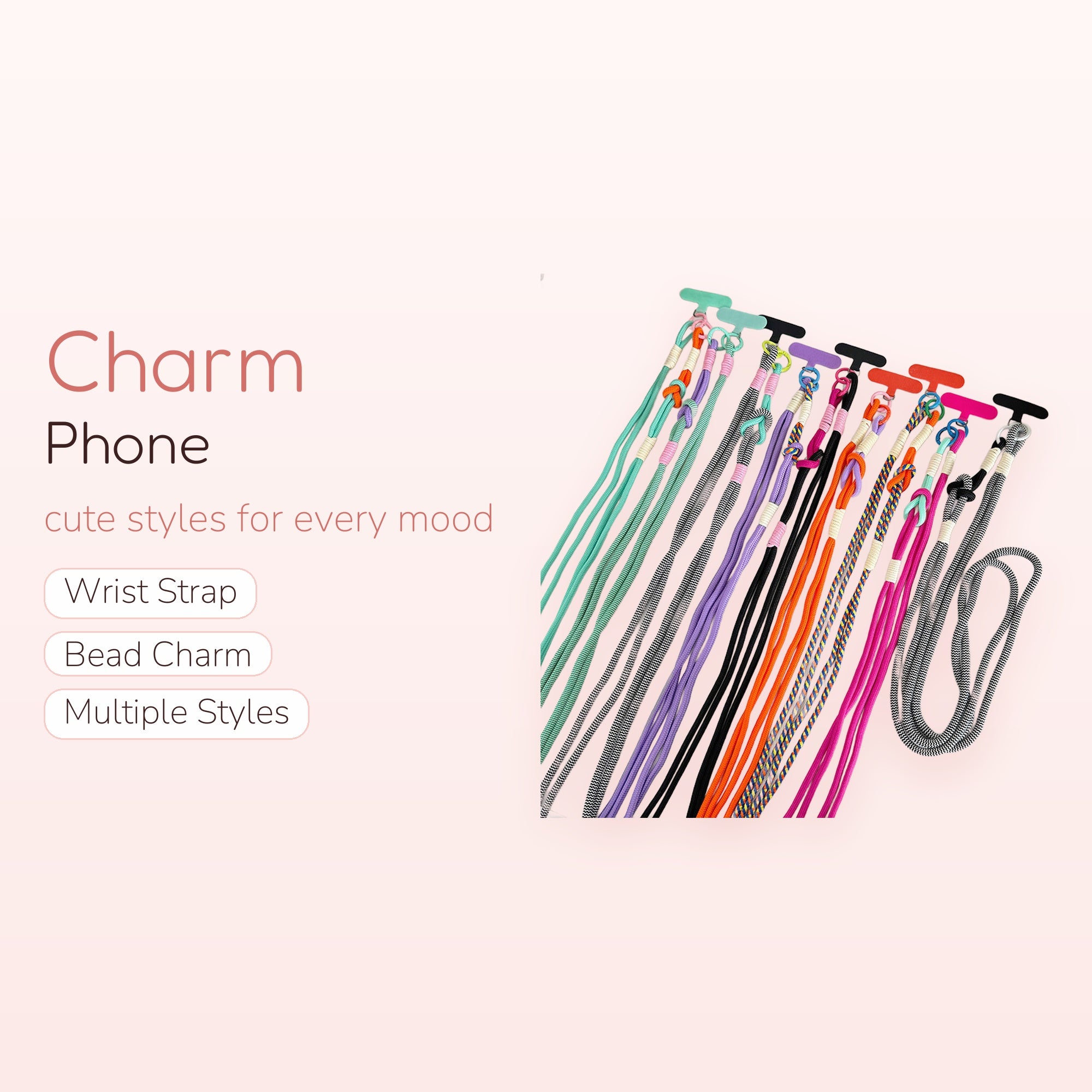 SIMPLYBUBBI — Assorted Braided Rope Phone Lanyard | Universal Crossbody Strap