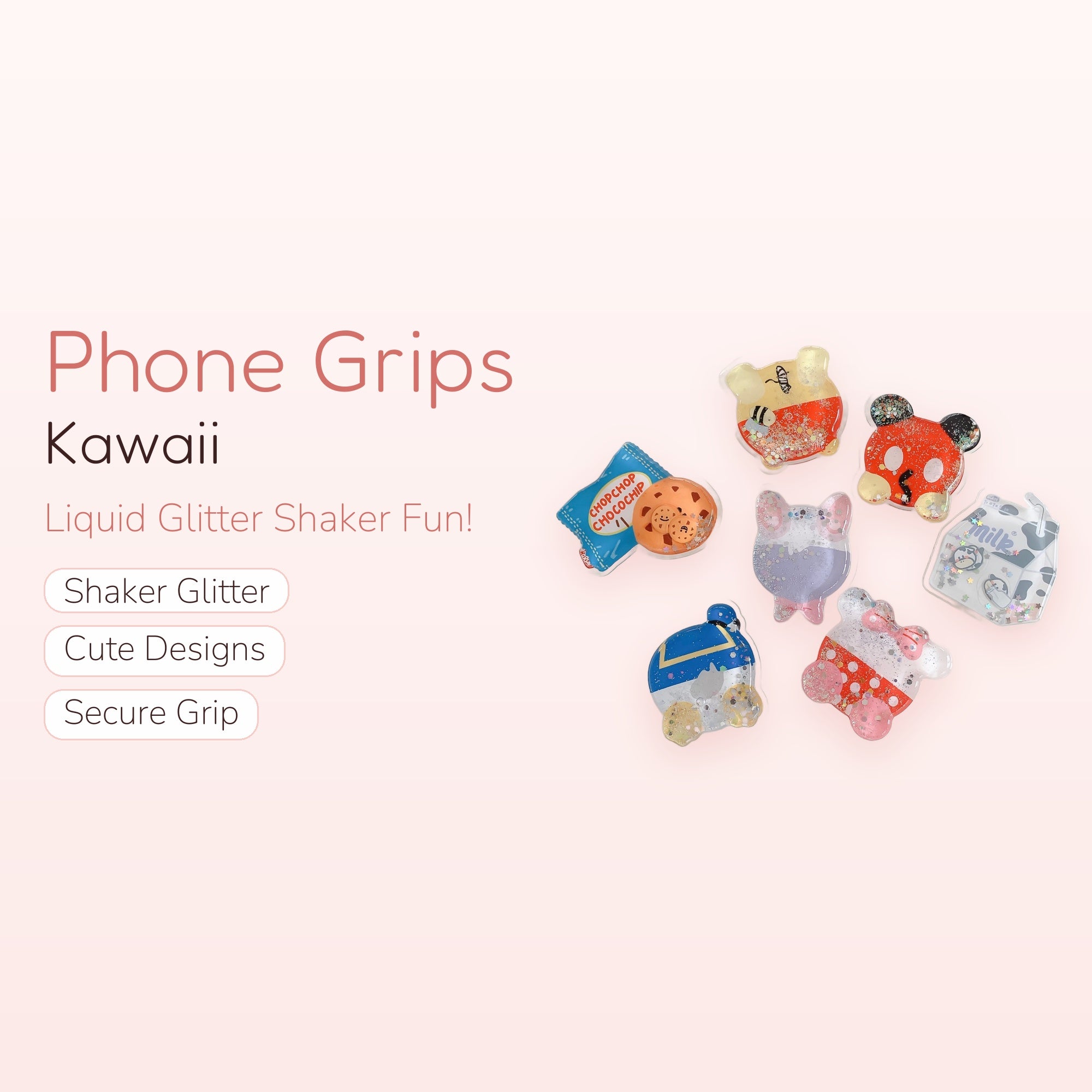 Shake It — Liquid Glitter Phone Grip & Pop Socket Stand