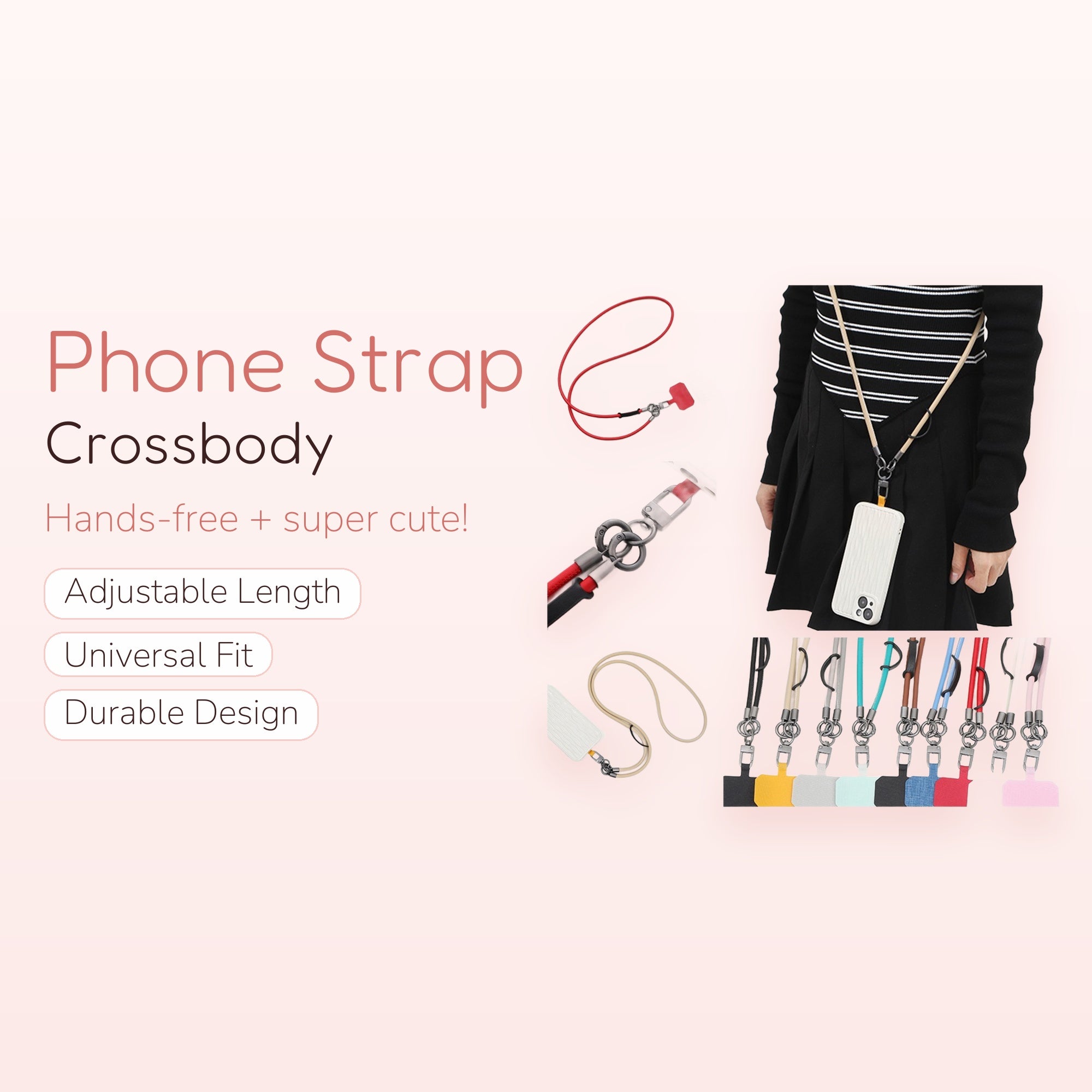 Hold Tight — Adjustable Crossbody Phone Lanyard Strap