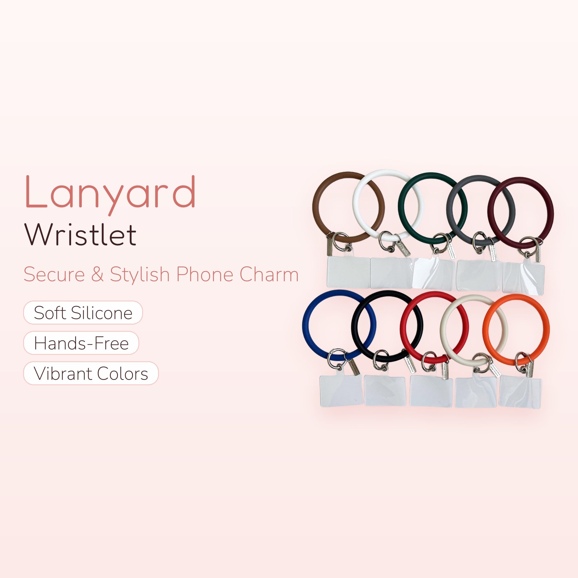 Silicone Wristlet Phone Lanyard | Cute Keychain Phone Charm Strap | Y2K Aesthetic | Gift for Her | Trendy Phone Accessory