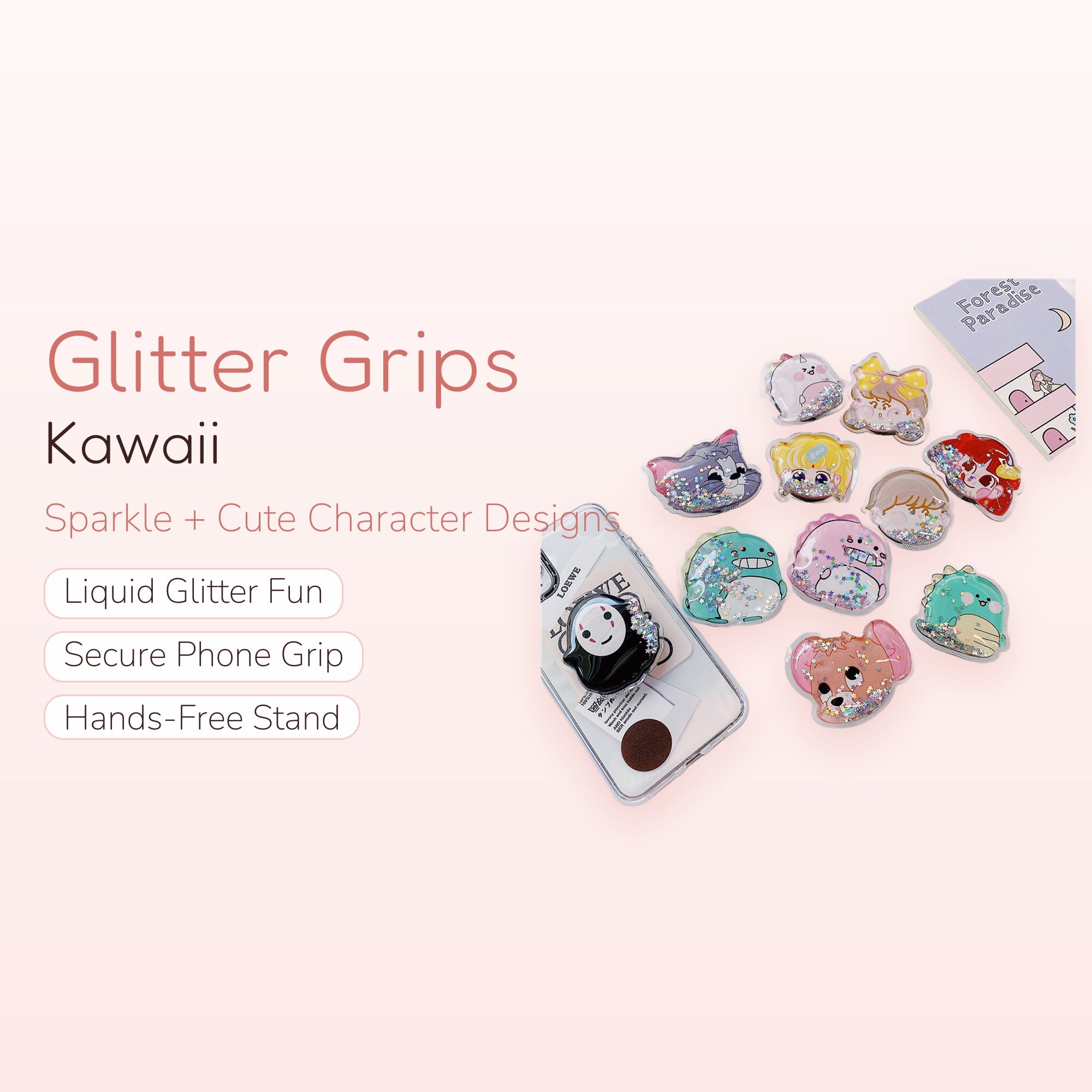 Ink — Kawaii Octopus Phone Grip Pop Socket Stand