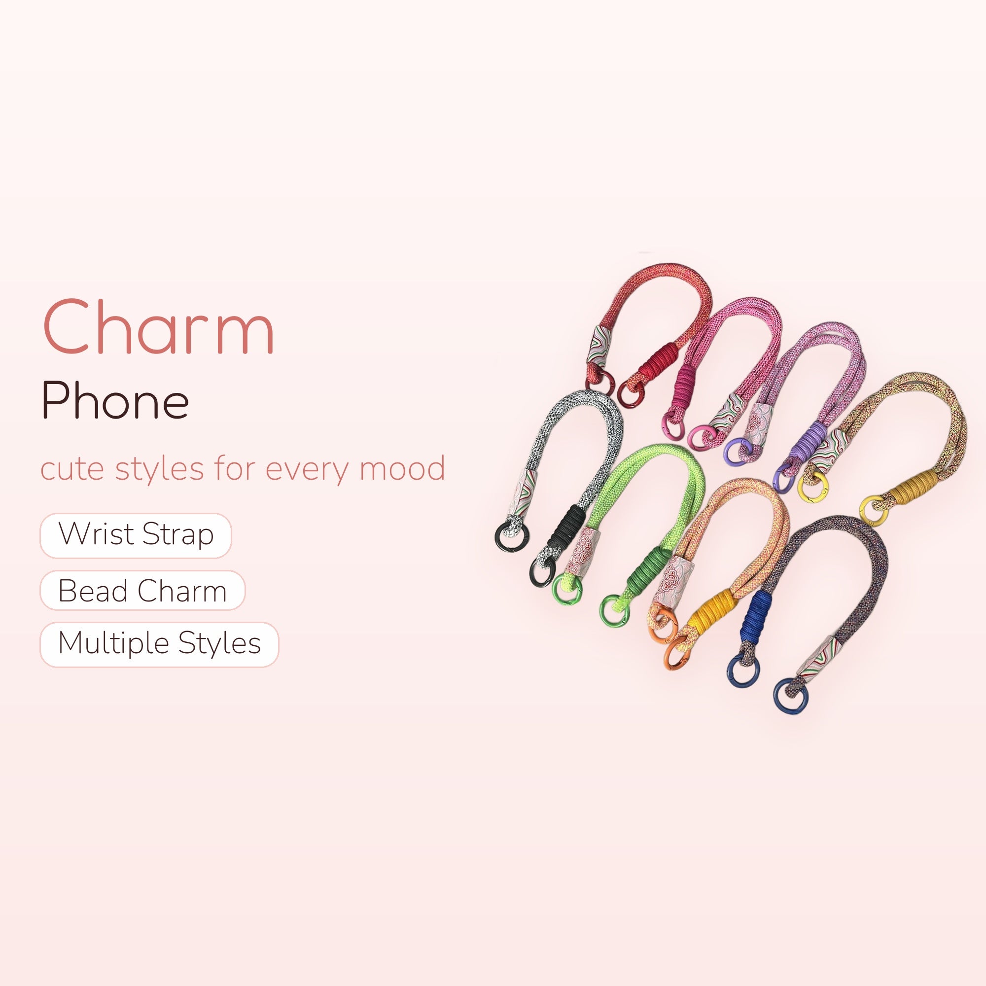 SIMPLYBUBBI — Braided Rope Phone Wristlet | Durable Handheld Phone Lanyard