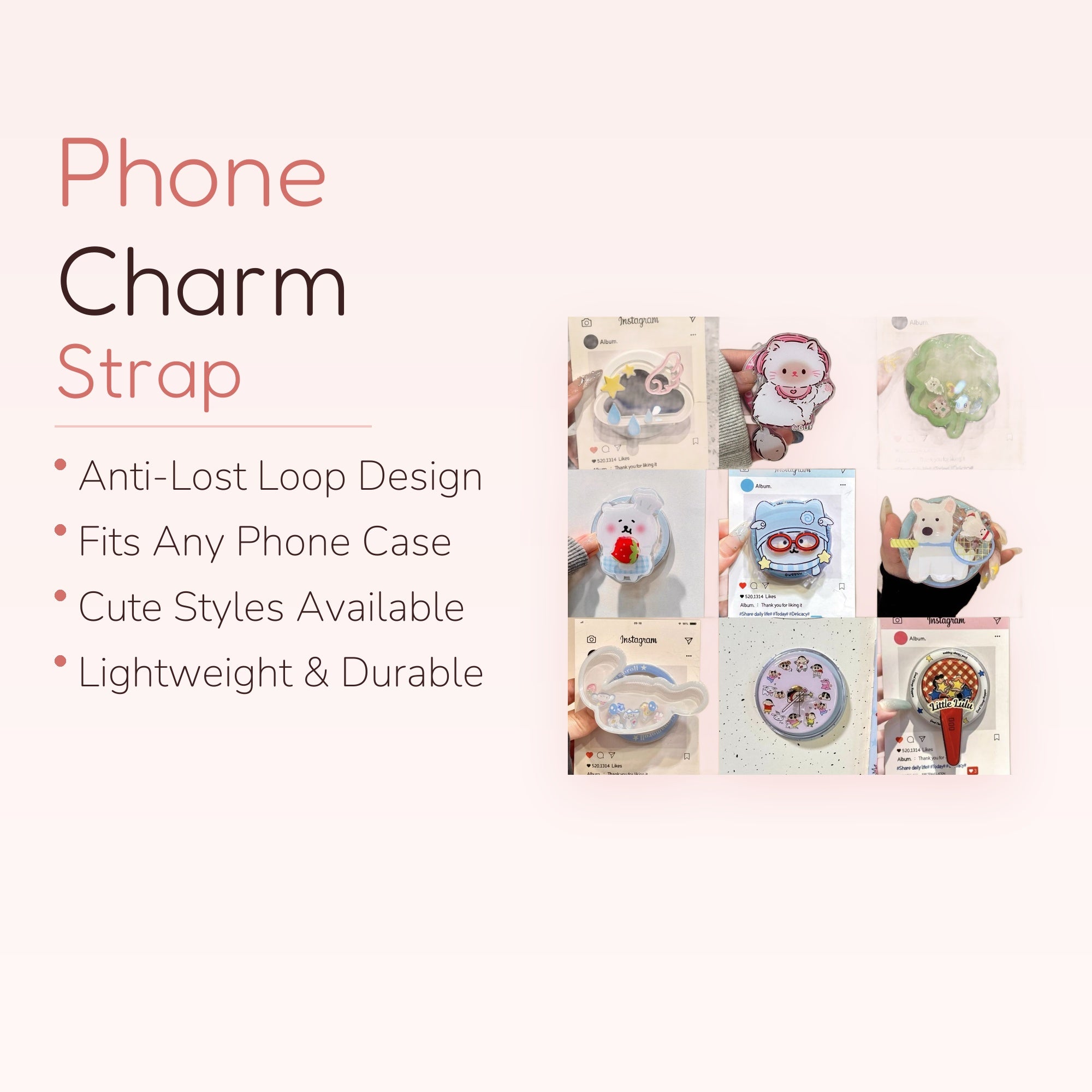 Kawaii Cloud & Raindrop Phone Grip | Aesthetic Sky Pop Socket Stand