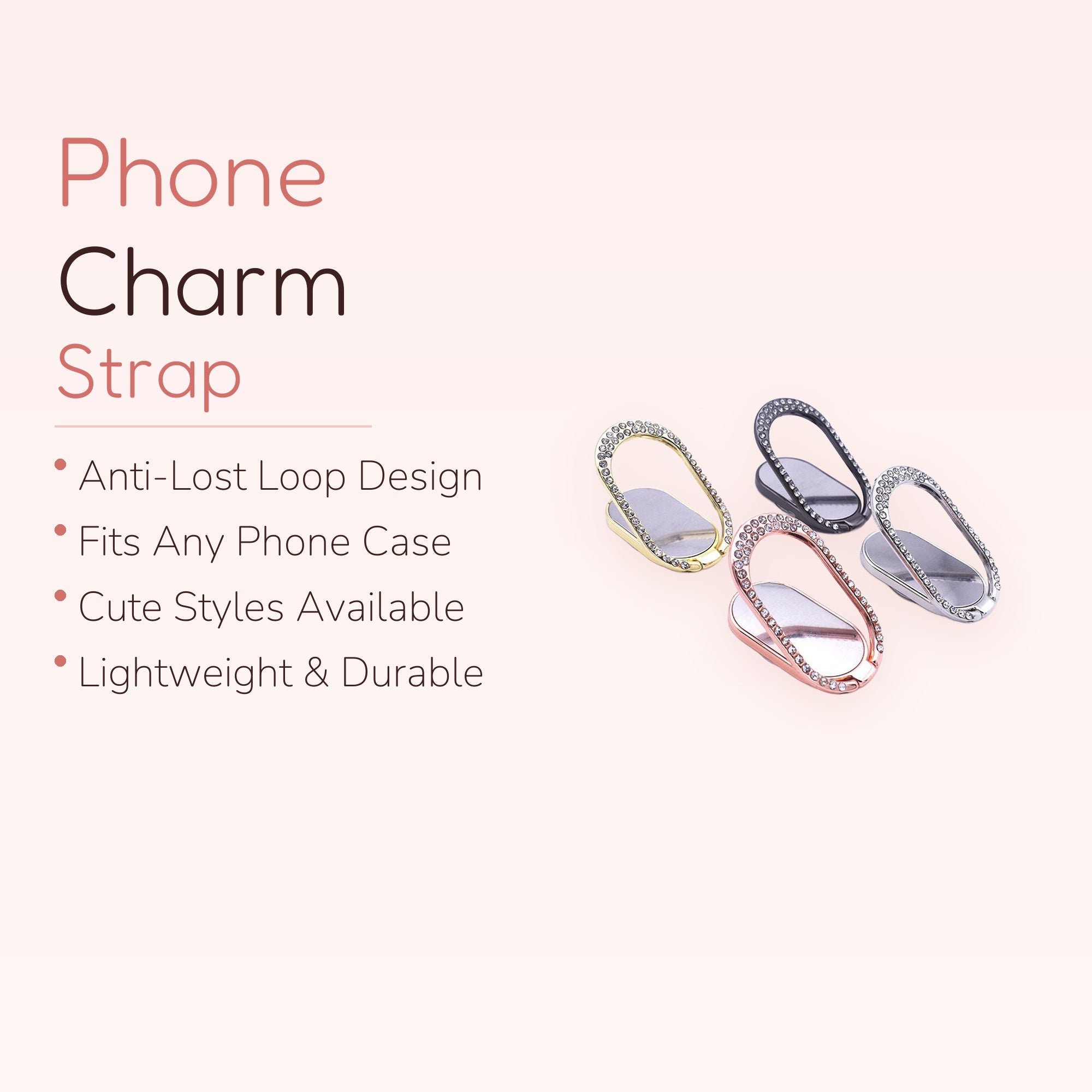 Sparkle Crystal Phone Ring Holder | 360° Rotating Kickstand Grip