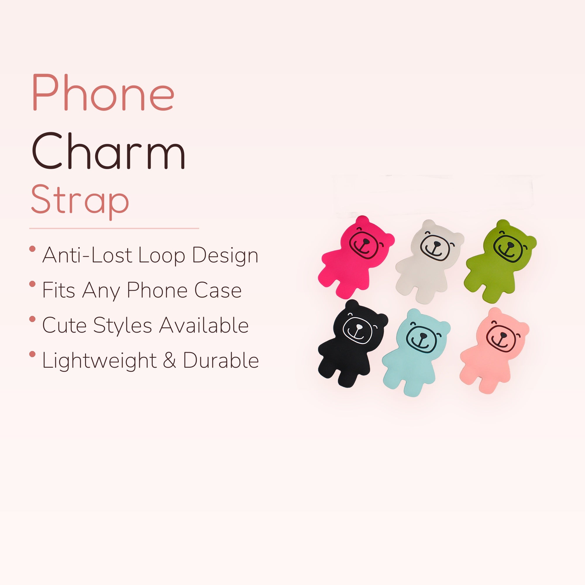 Cute Bear Phone Grip | Kawaii Silicone Pop Socket for Phones