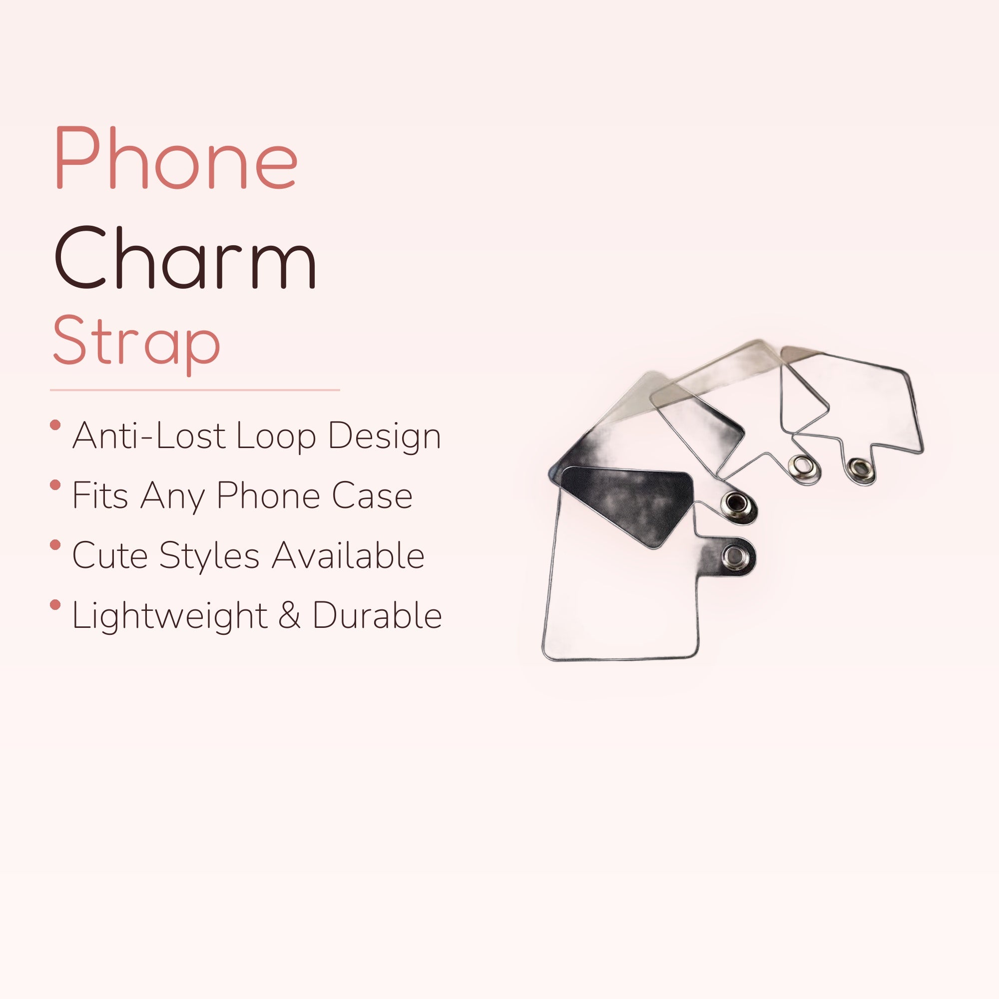 Clear Universal Phone Lanyard Patch | Transparent Phone Case Anchor Tab