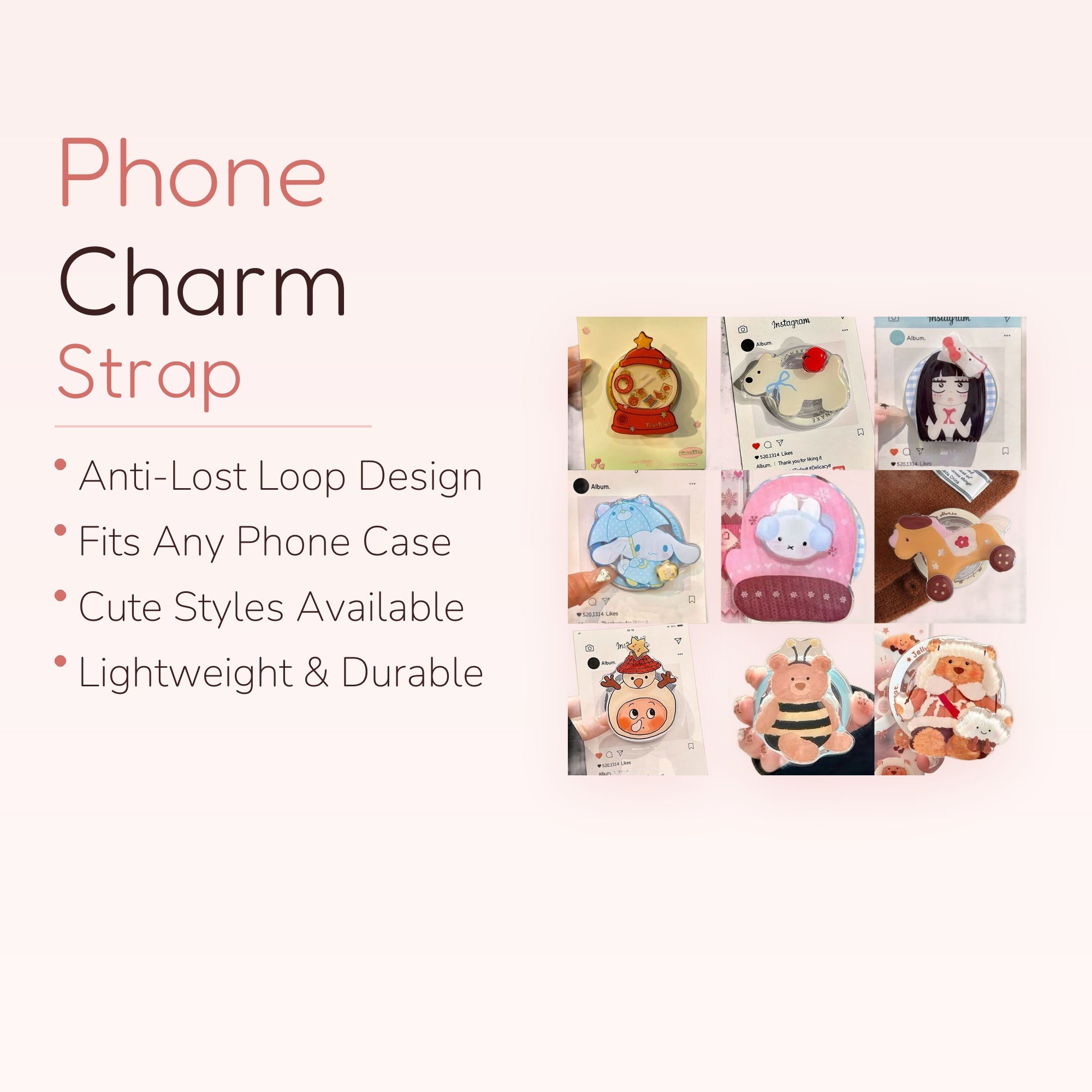 Cute Cartoon Character Phone Grip Collection | Kawaii Pop Socket Stand for Phones