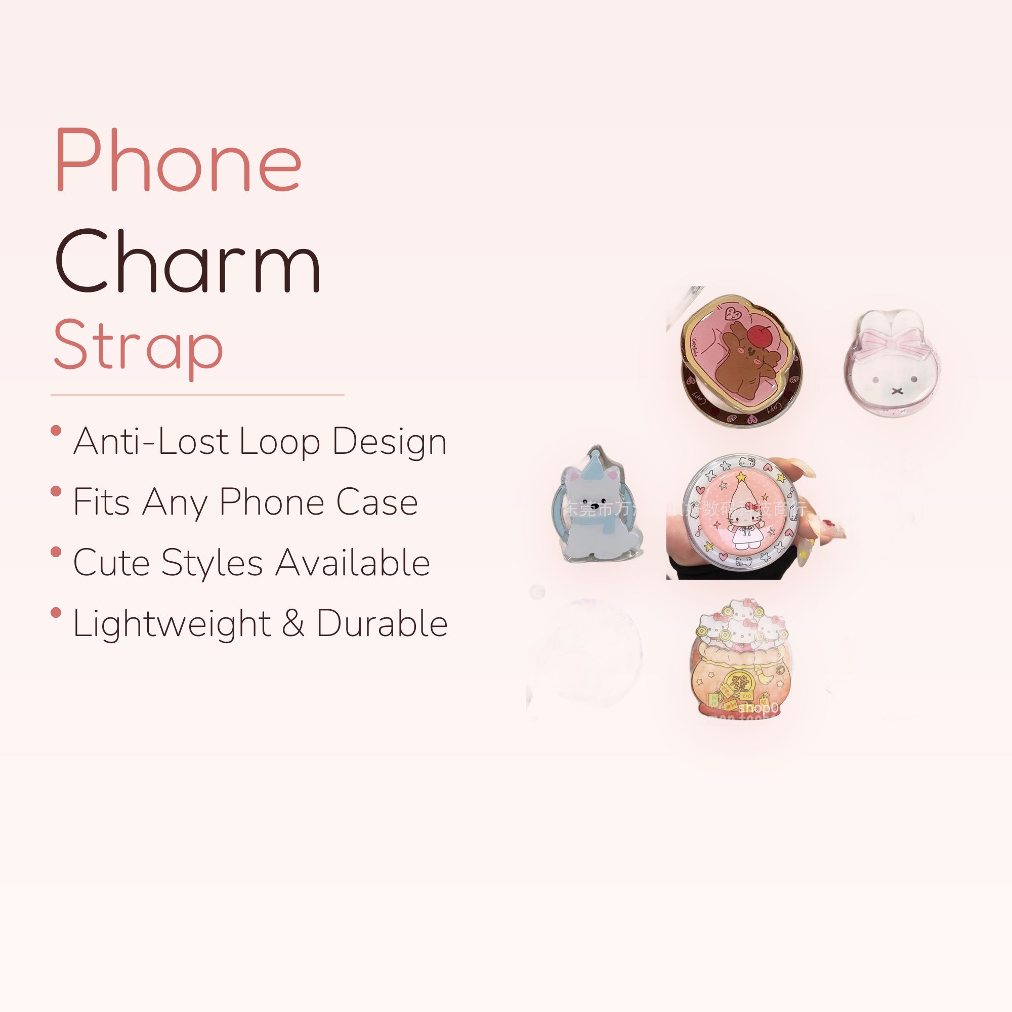SIMPLYBUBBI — Assorted Cartoon Phone Grip | Cute Push Pop Socket Stand