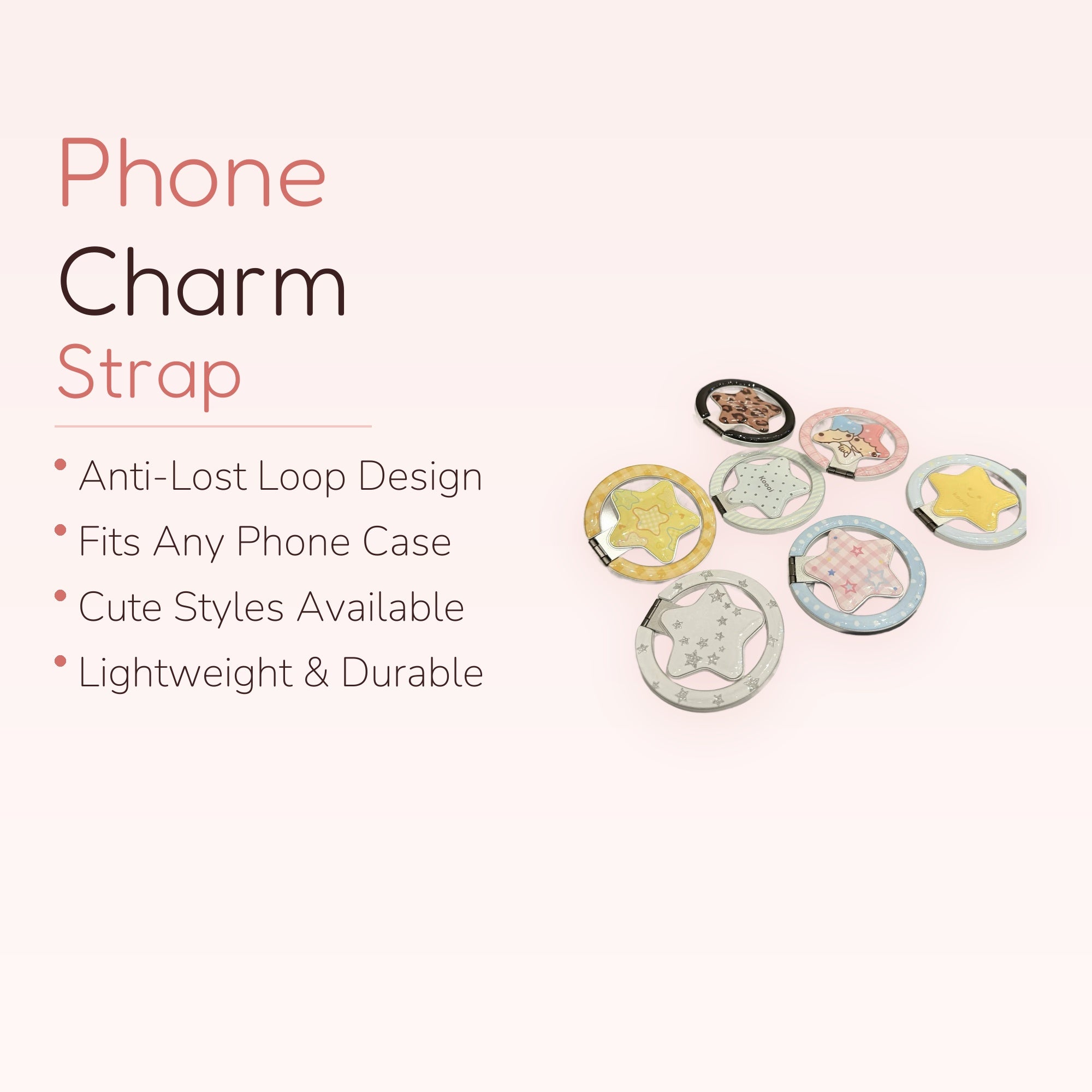 Kawaii Star Phone Ring | Cute 360° Finger Holder Kickstand